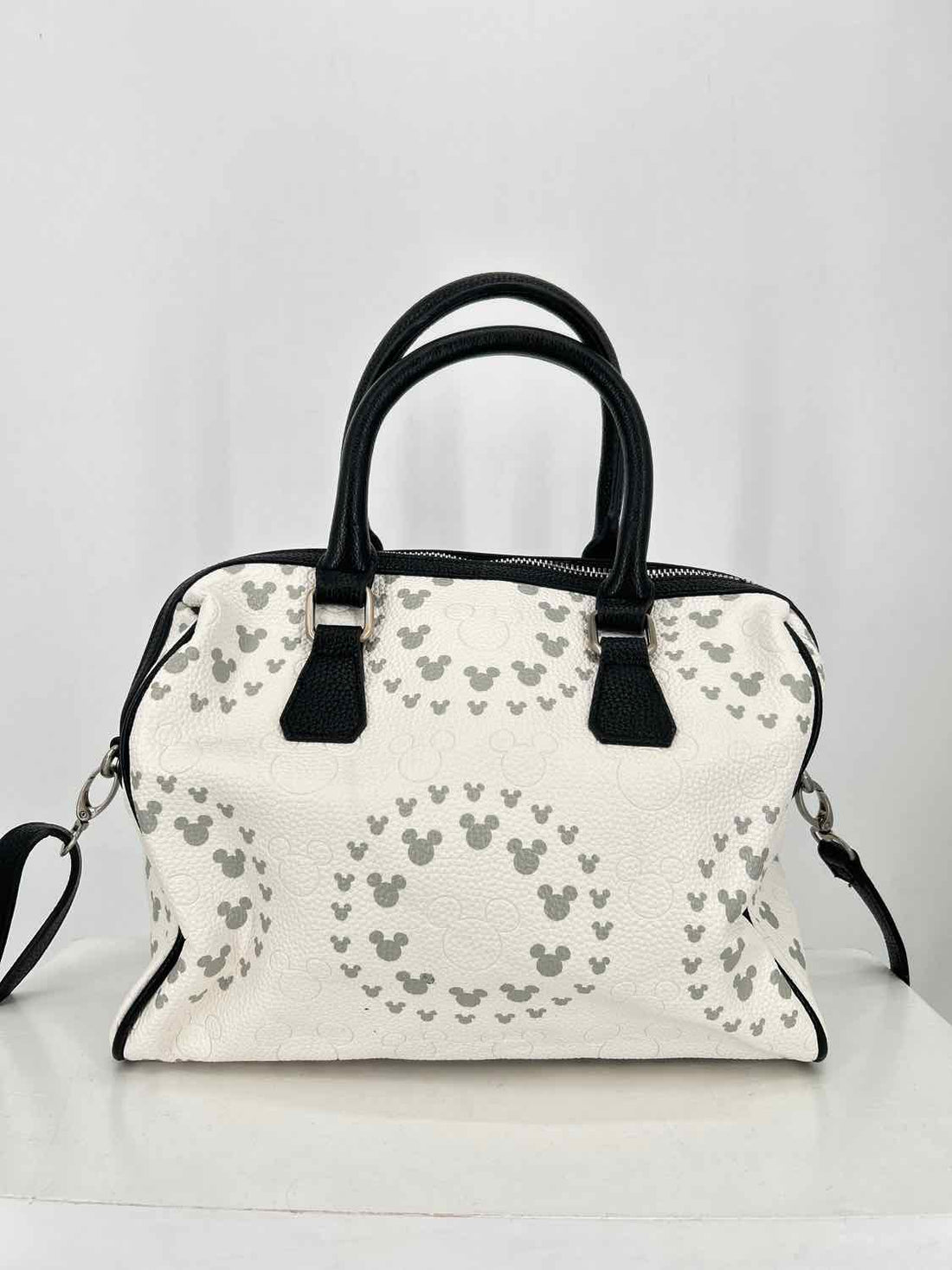 Disney White & Gray Palm Satchel