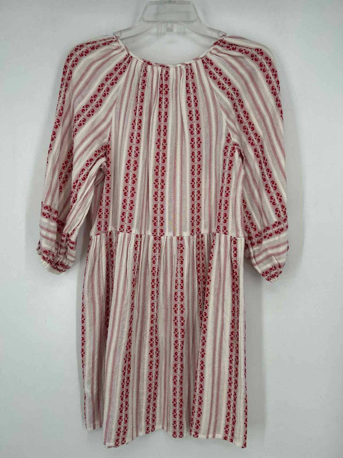 Velvet by Graham & Spencer Size XS White & Red Striped Long Sleeve Dress