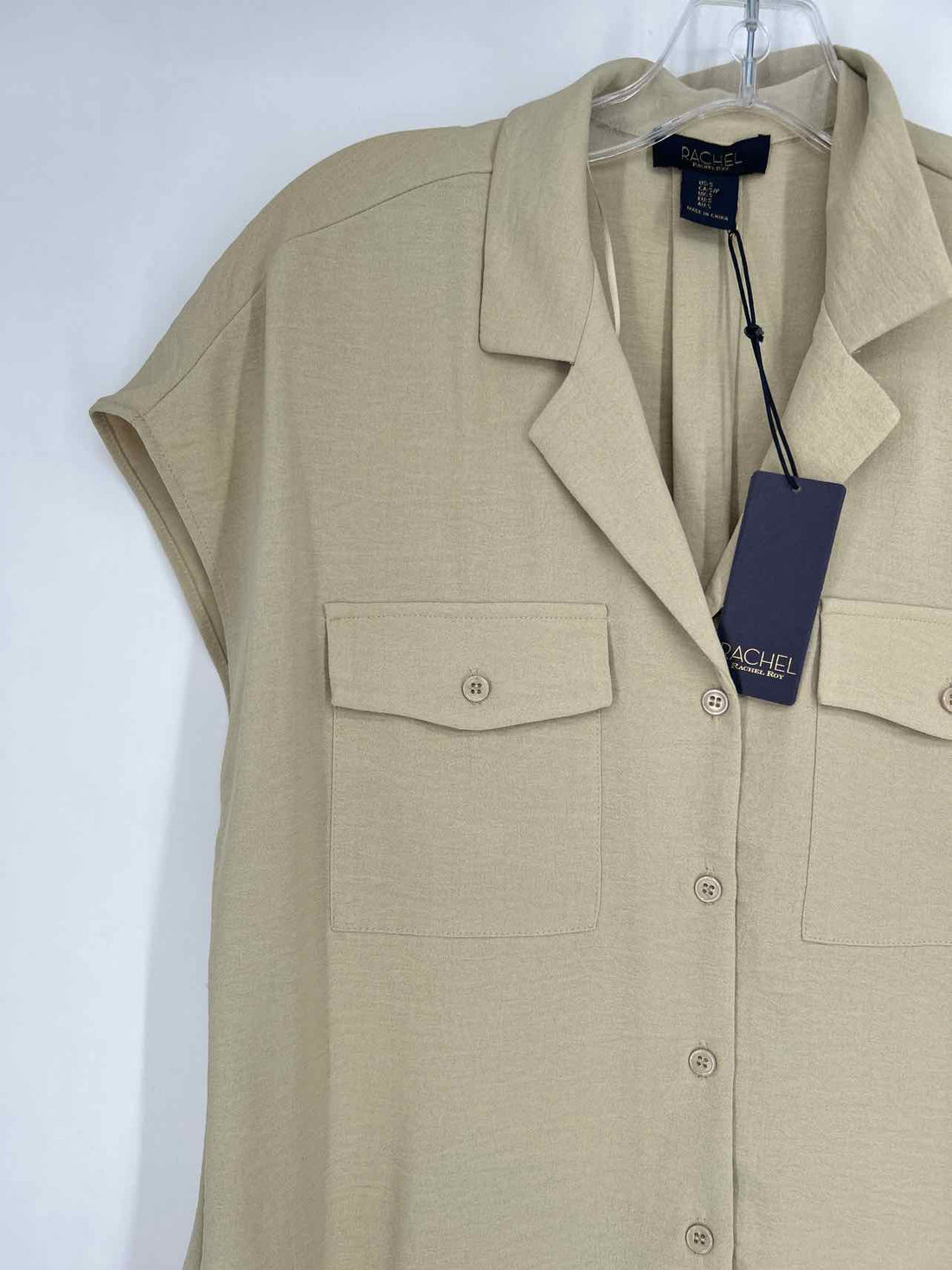 Rachel Roy Size S Khaki NWT Short Sleeve