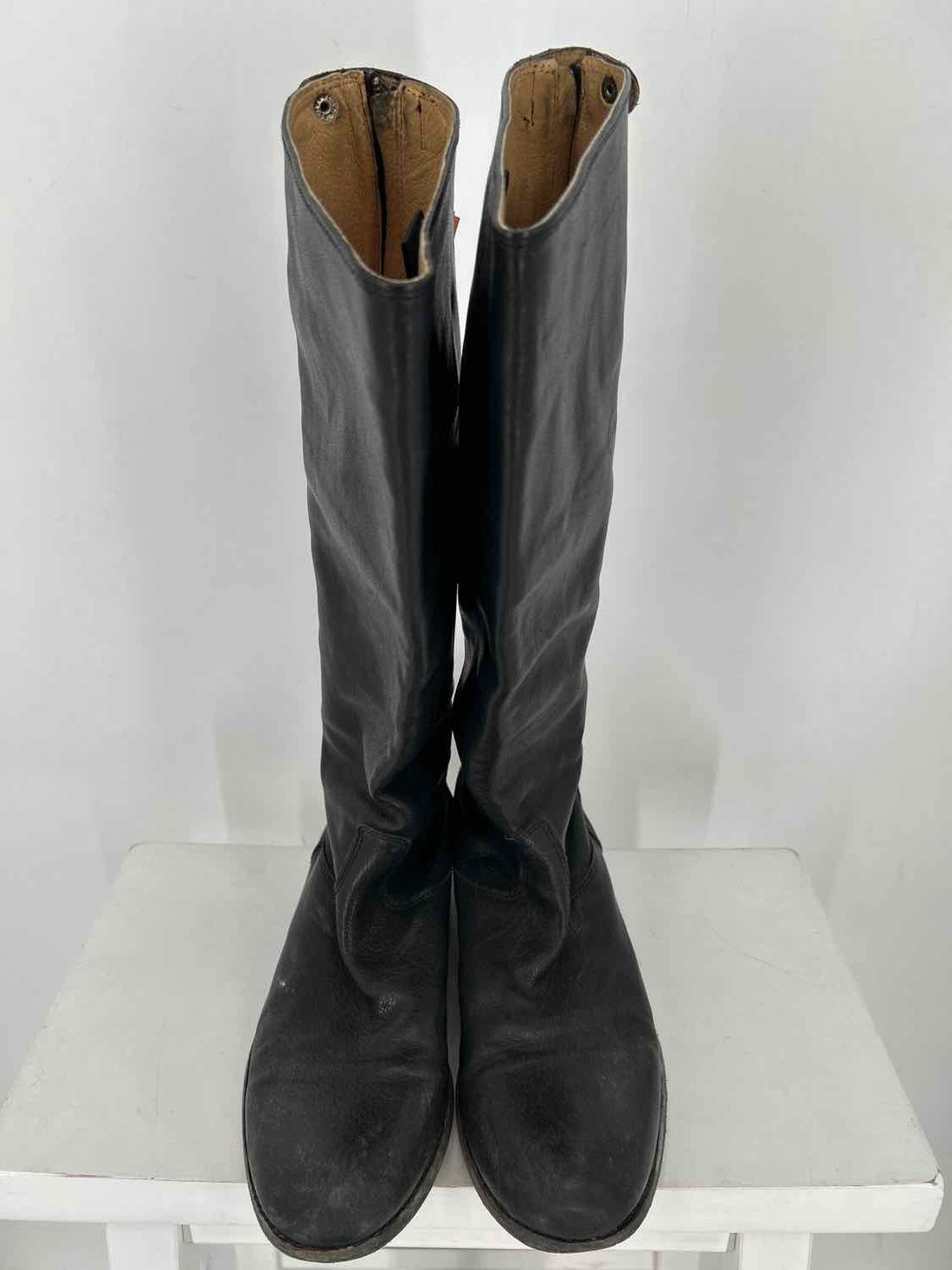 Frye *as is general scuffing* Women Size 11 Black Genuine Leather Knee-High Boot