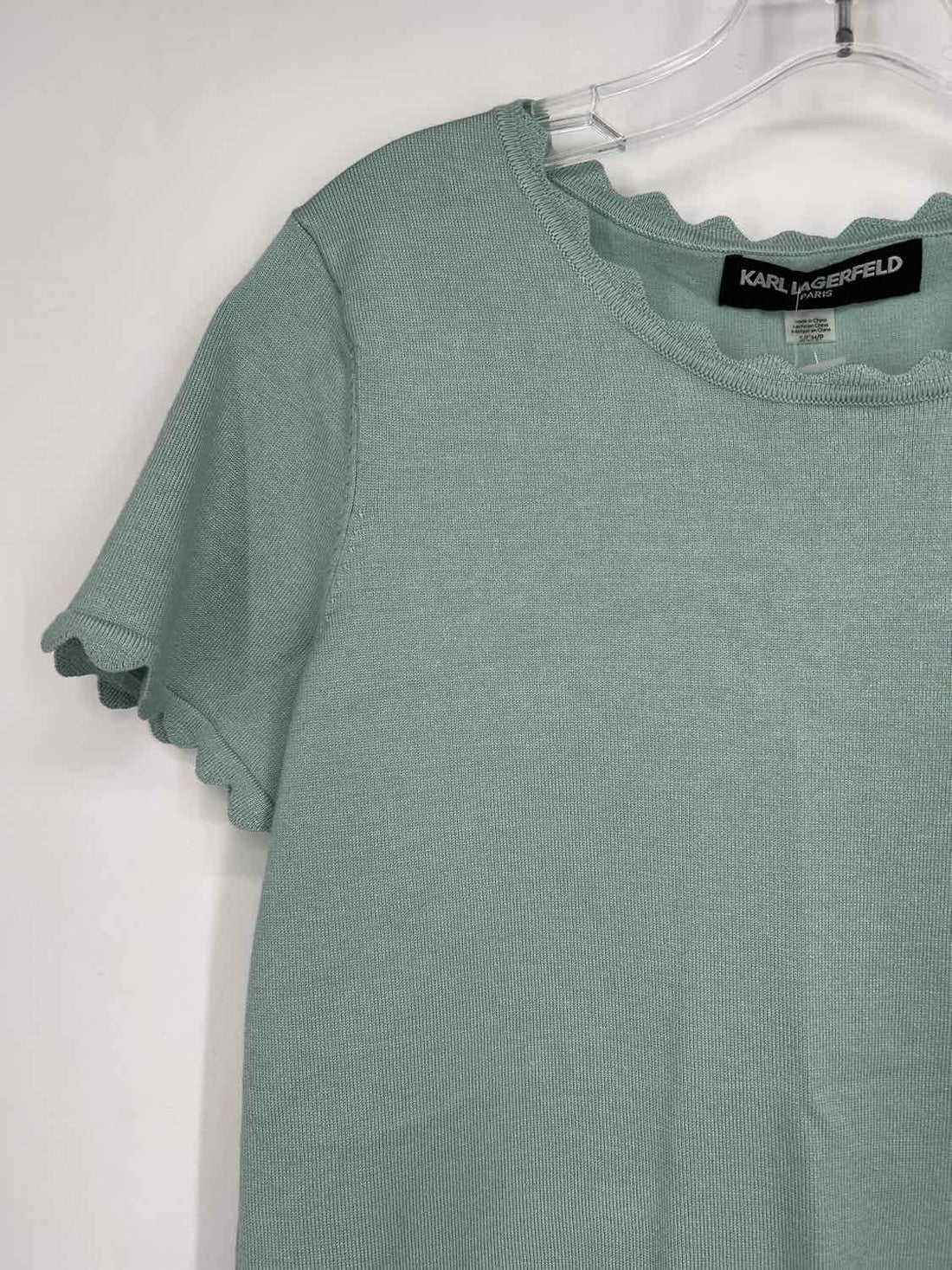 Karl Lagerfeld NWT Size S Teal Short Sleeve