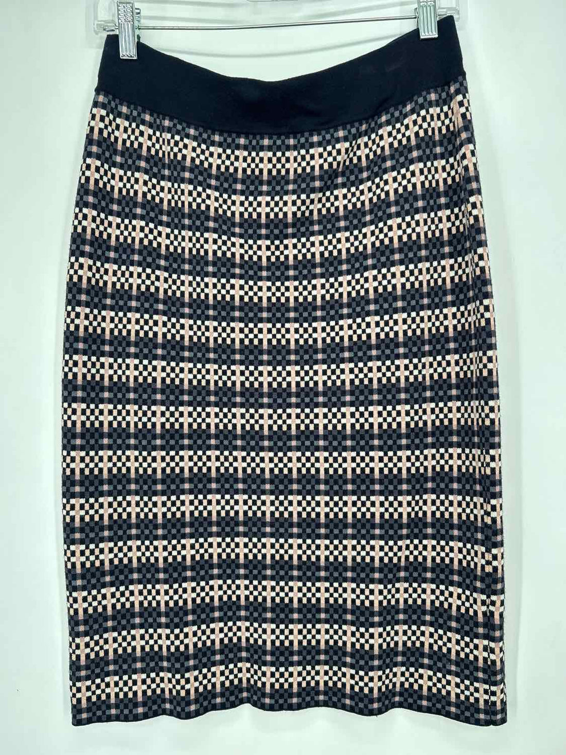 Ann Taylor Size M Navy Checkered Skirts