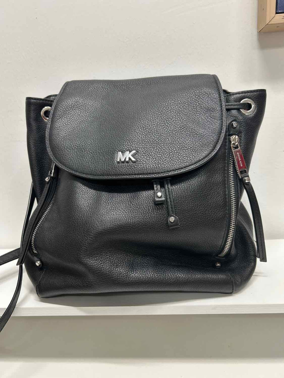 Michael Kors Black Leather Pre Owned Backpack