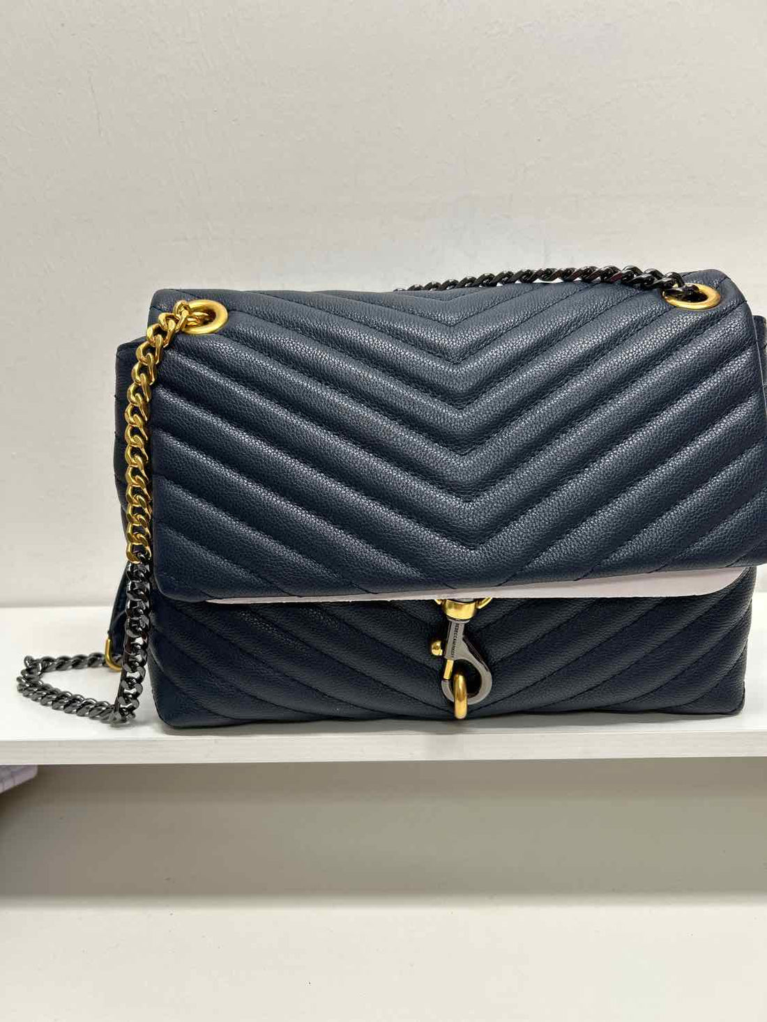 Rebecca Minkoff Navy Genuine Leather Excellent Condition Shoulder