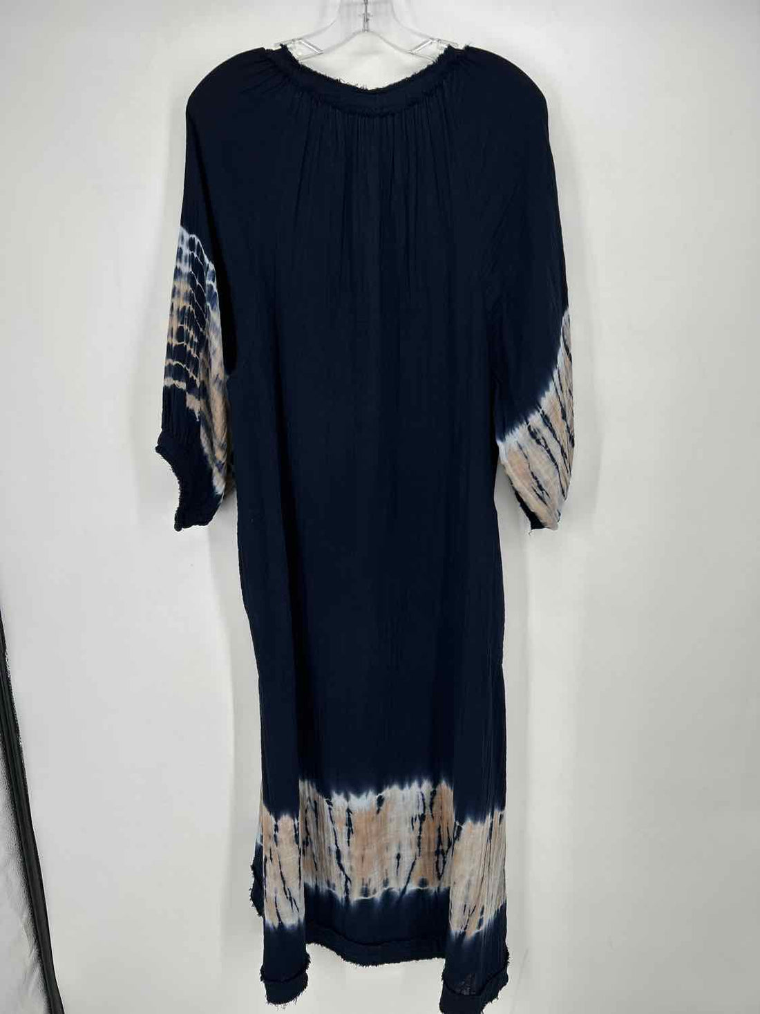 Ocean + Main Size M/L Navy Gauze Long Sleeve Dress