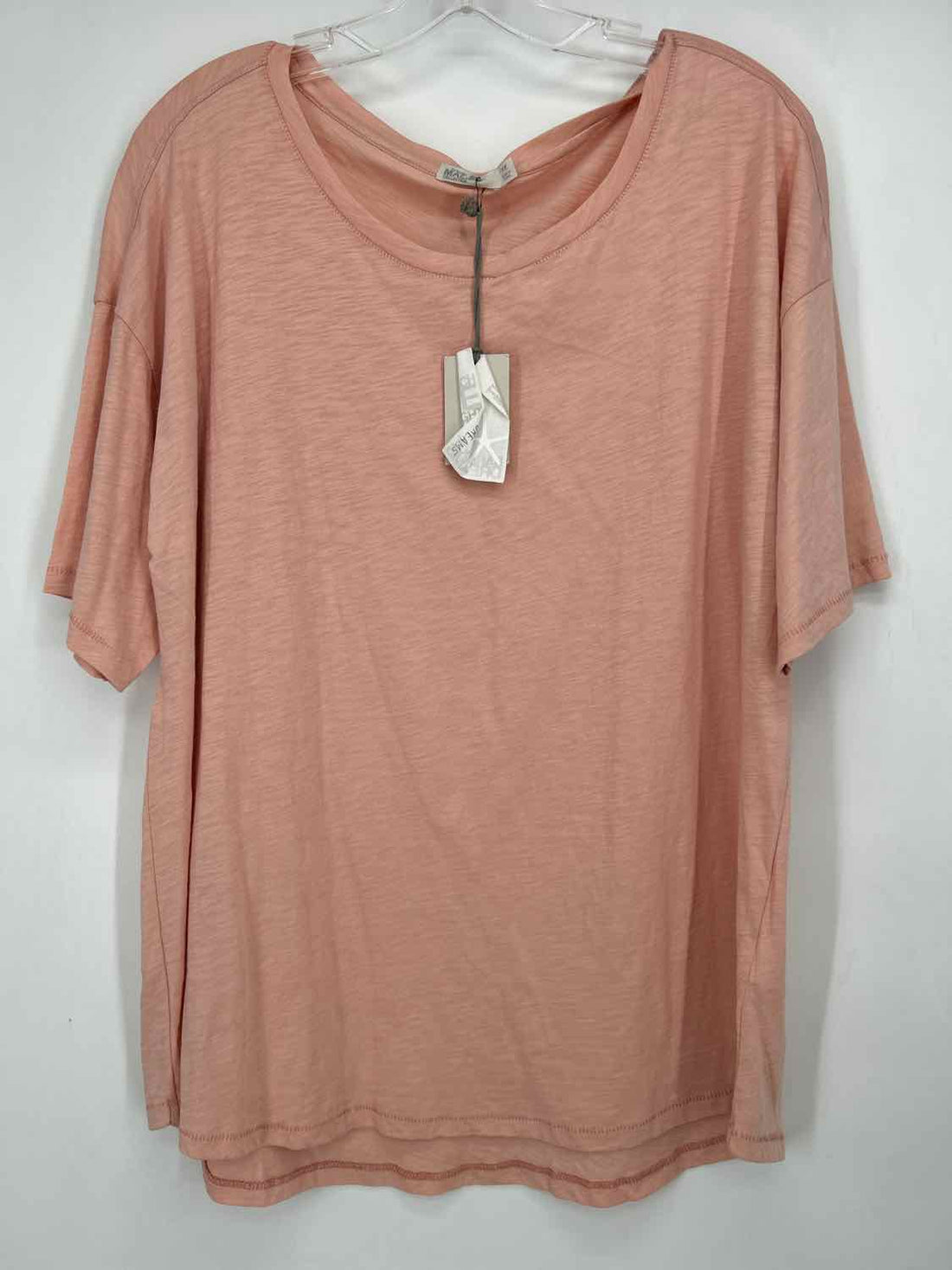 Barefoot Dreams Size 1X Light Pink Short Sleeve Top/Blouse
