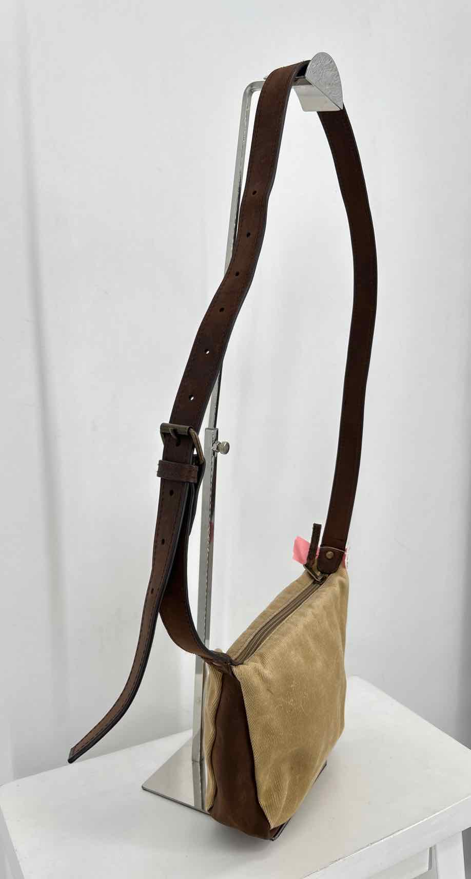 L L Bean Taupe Canvas Crossbody