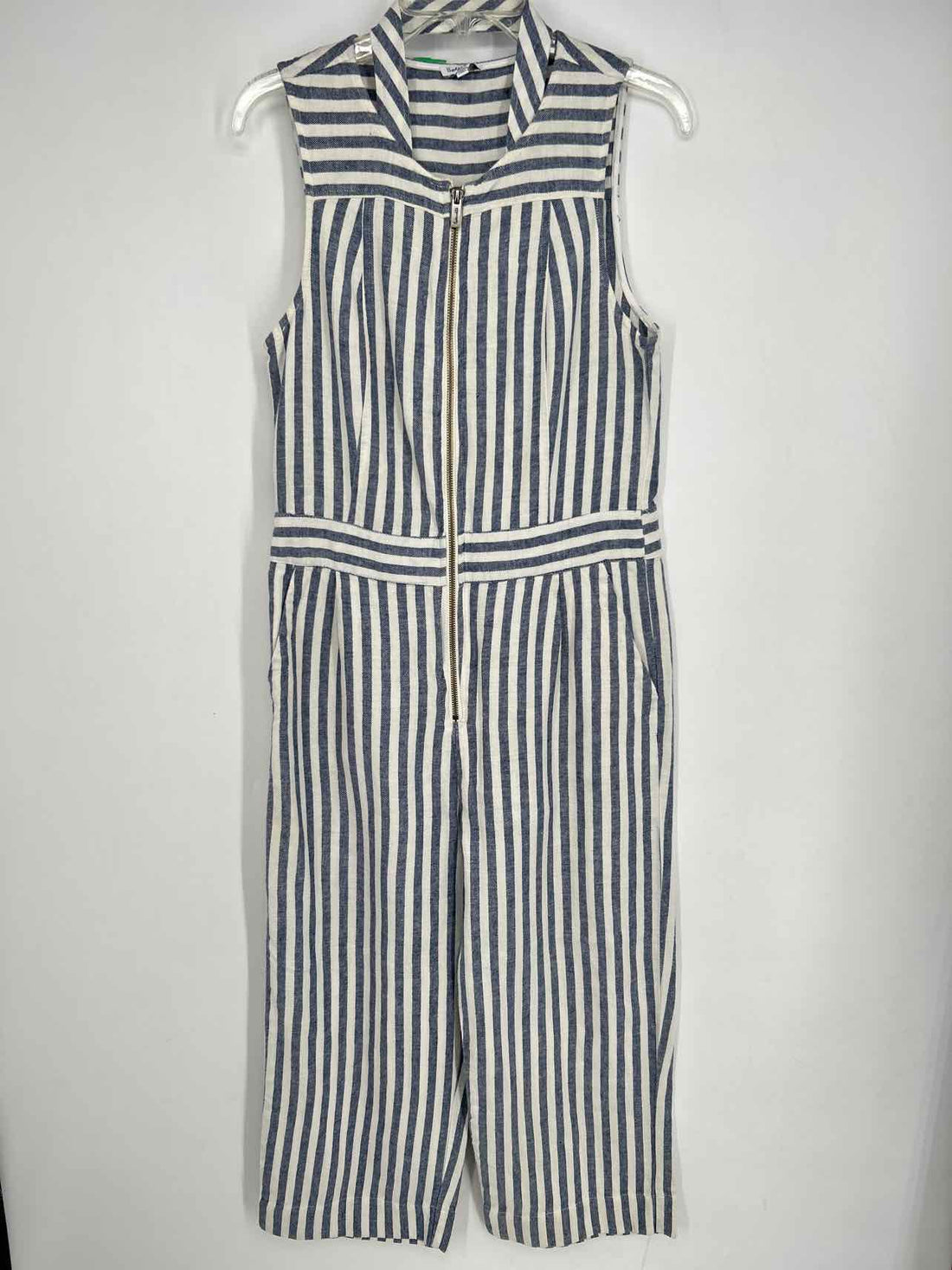 Splendid Size S Blue & White Striped Jumpsuit