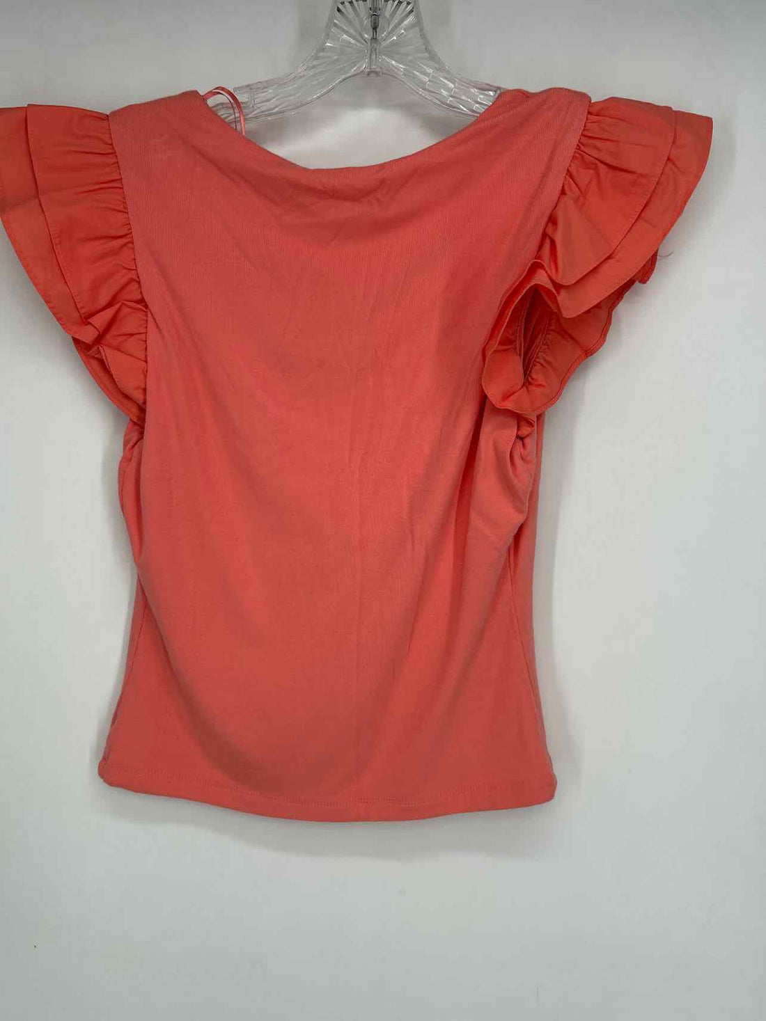 English Factory Size S Coral Orange Short Sleeve