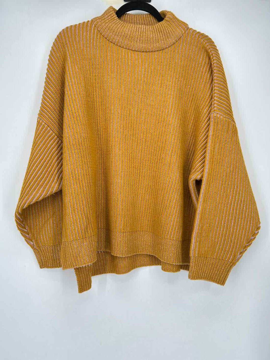 TopShop Size M Mustard Striped Sweater