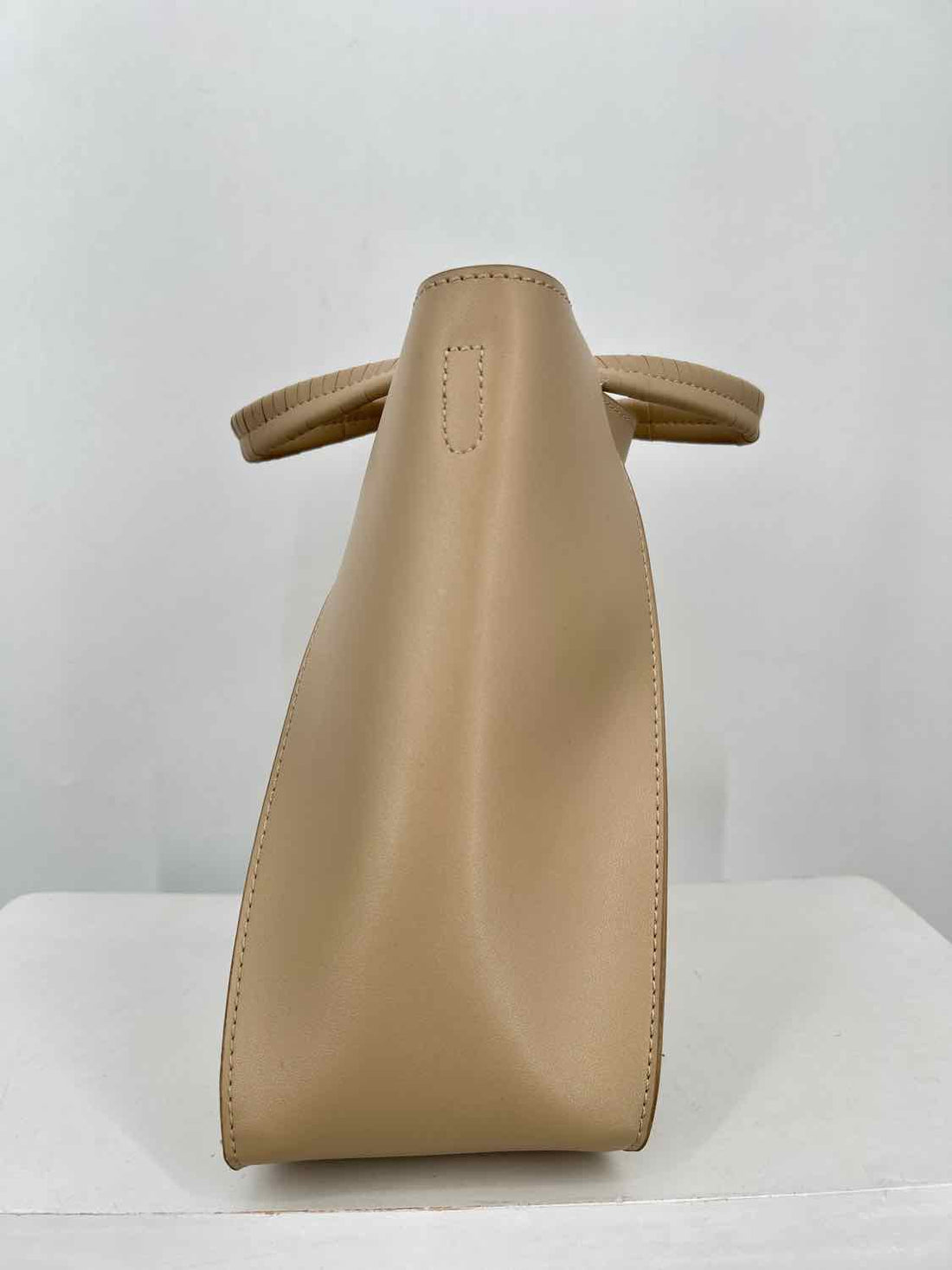 Melie Bianco Beige Vegan Leather Pre Owned Tote