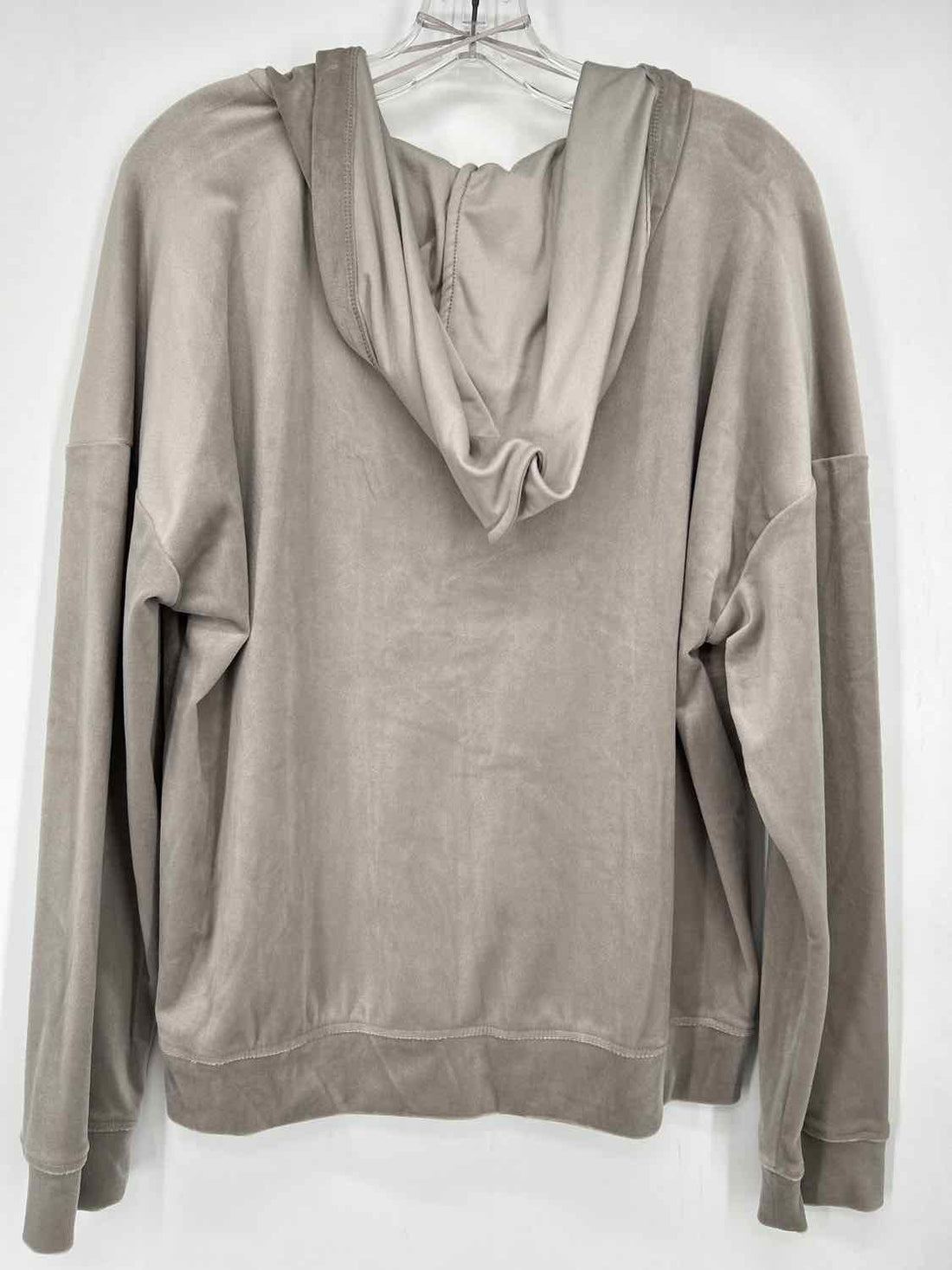 Cable & Gauge Size M Light Gray Velour Hoodie