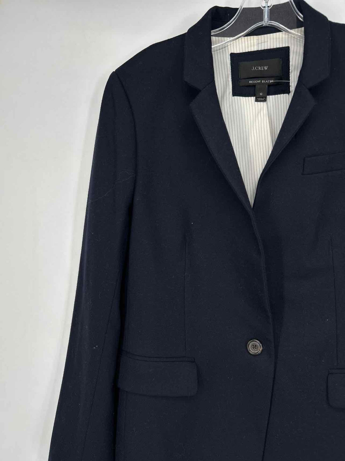 J Crew Size 12 Navy Blazer