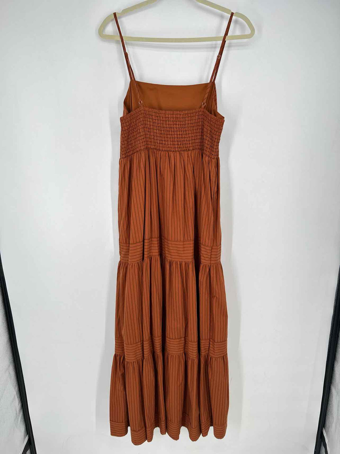 Meet Me In Santorini L Brown & Black Striped New Boutique Dress