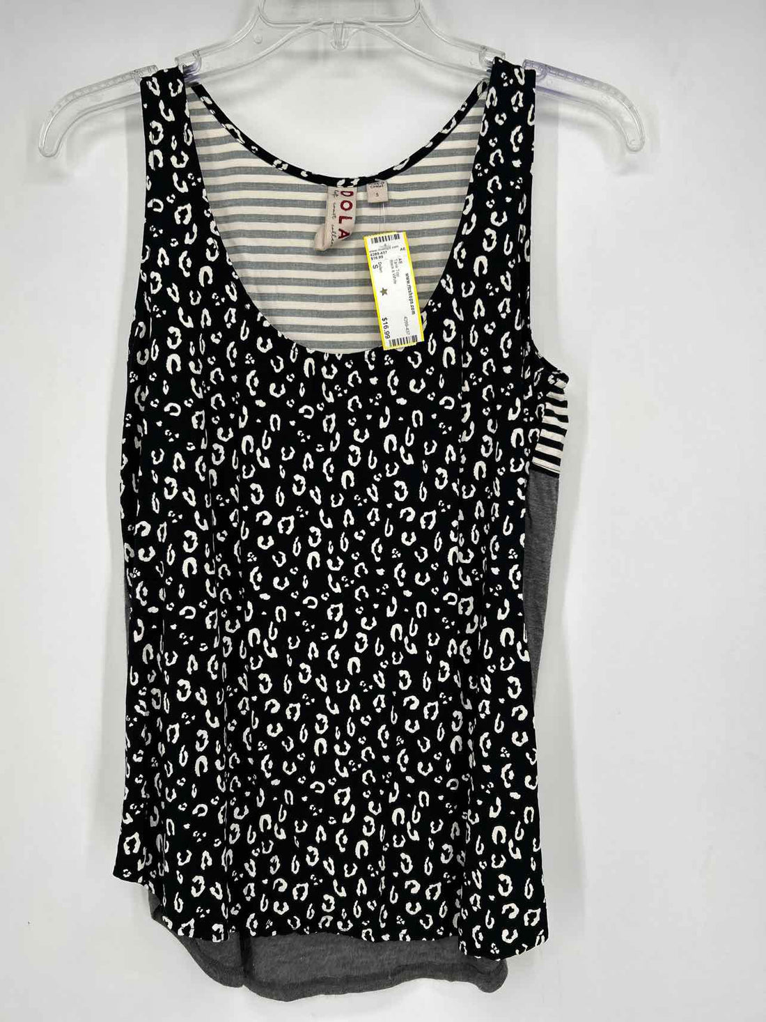 Dolan Size S Black & White Tank Top