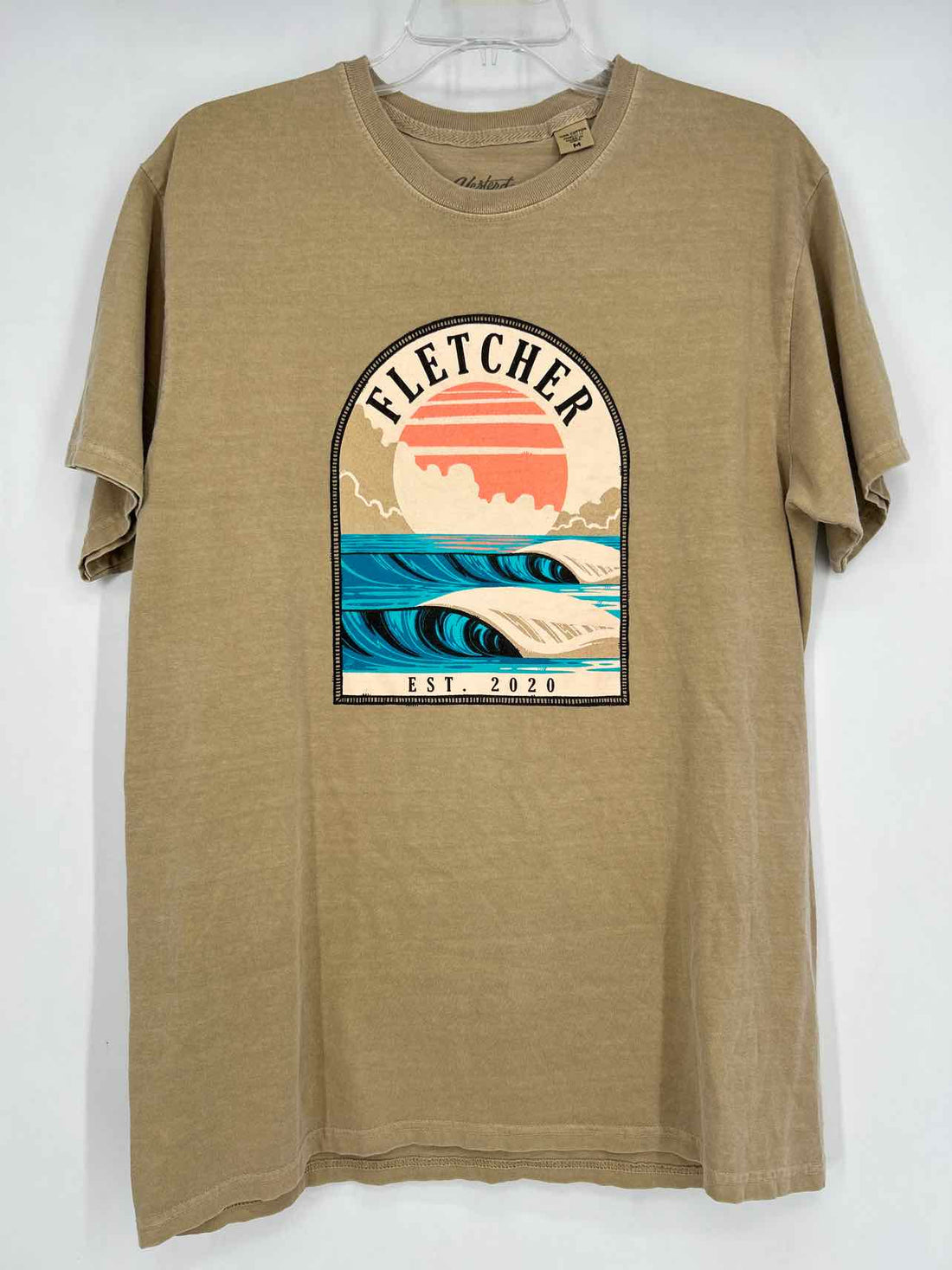 Yesterday's Sportswear Size M Taupe Short Sleeve