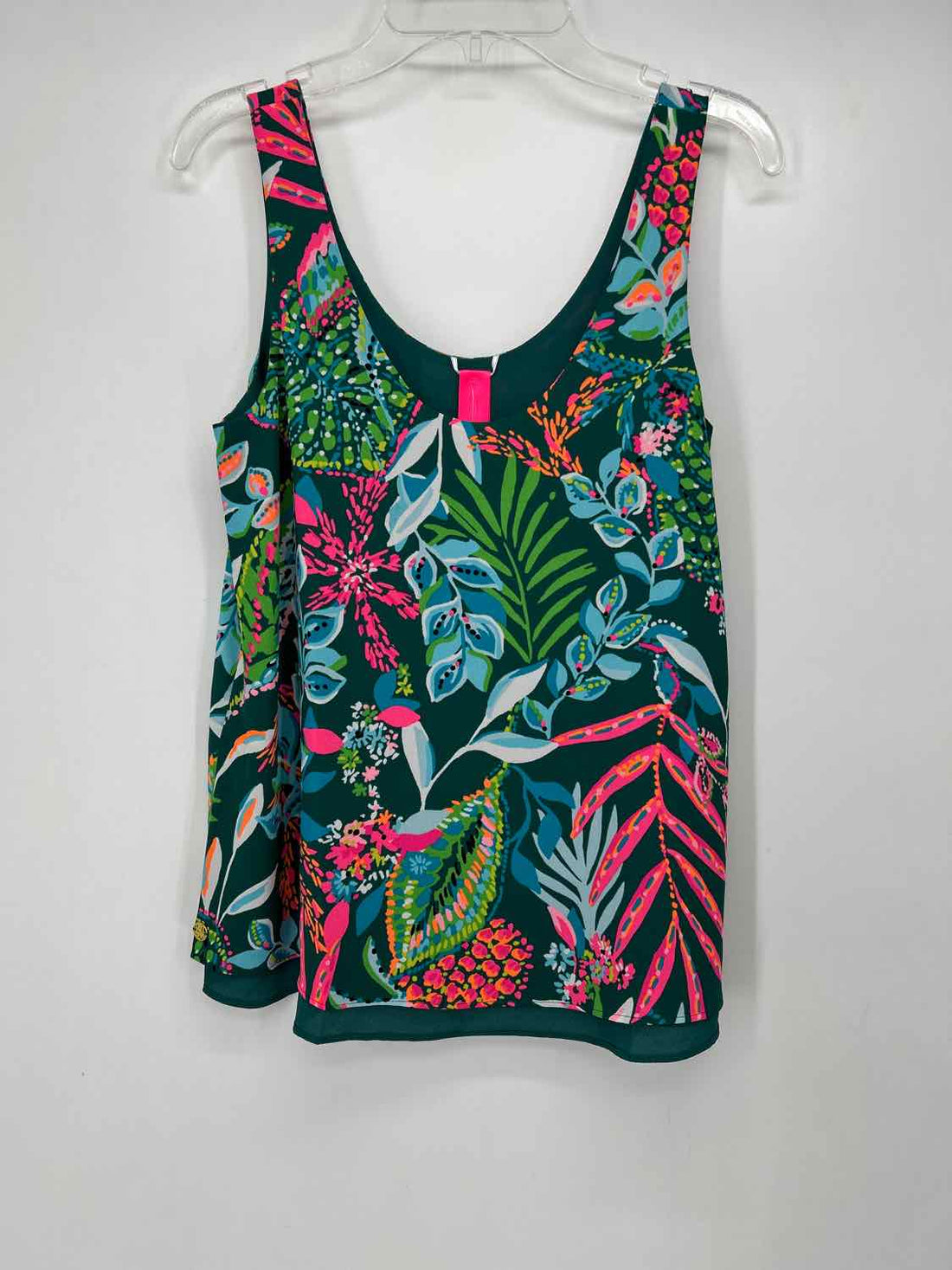 Lilly Pulitzer XXS Dark Green Floral Reversible Lilly Pulitzer Top