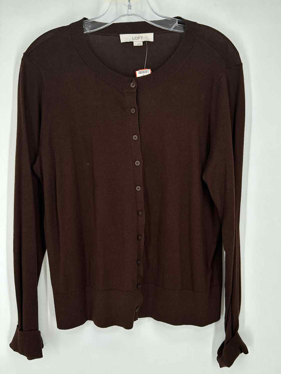 Loft Size L Brown Cardigan