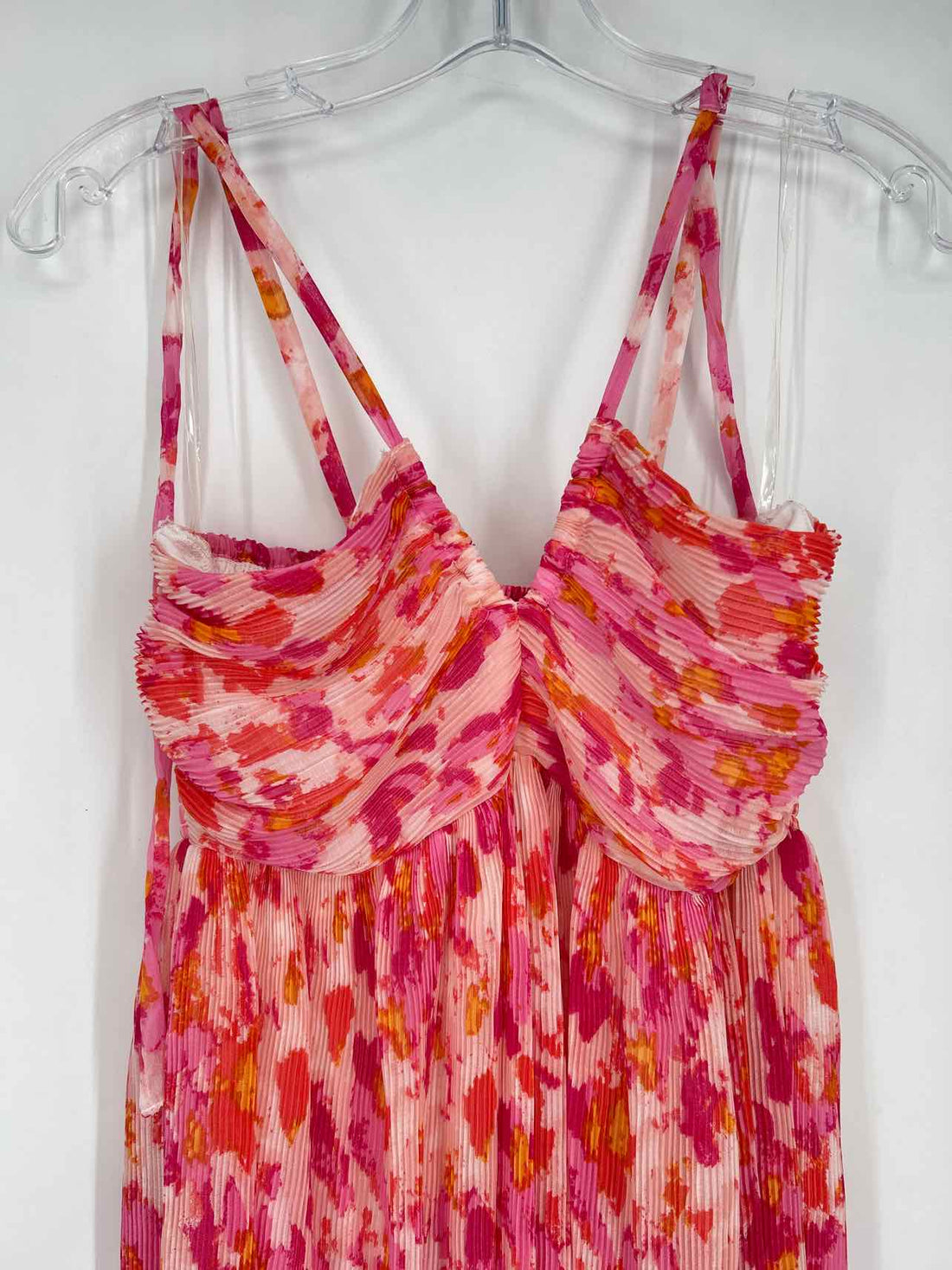 Sincerely Jules Size S Light Pink Print Sleeveless Dress