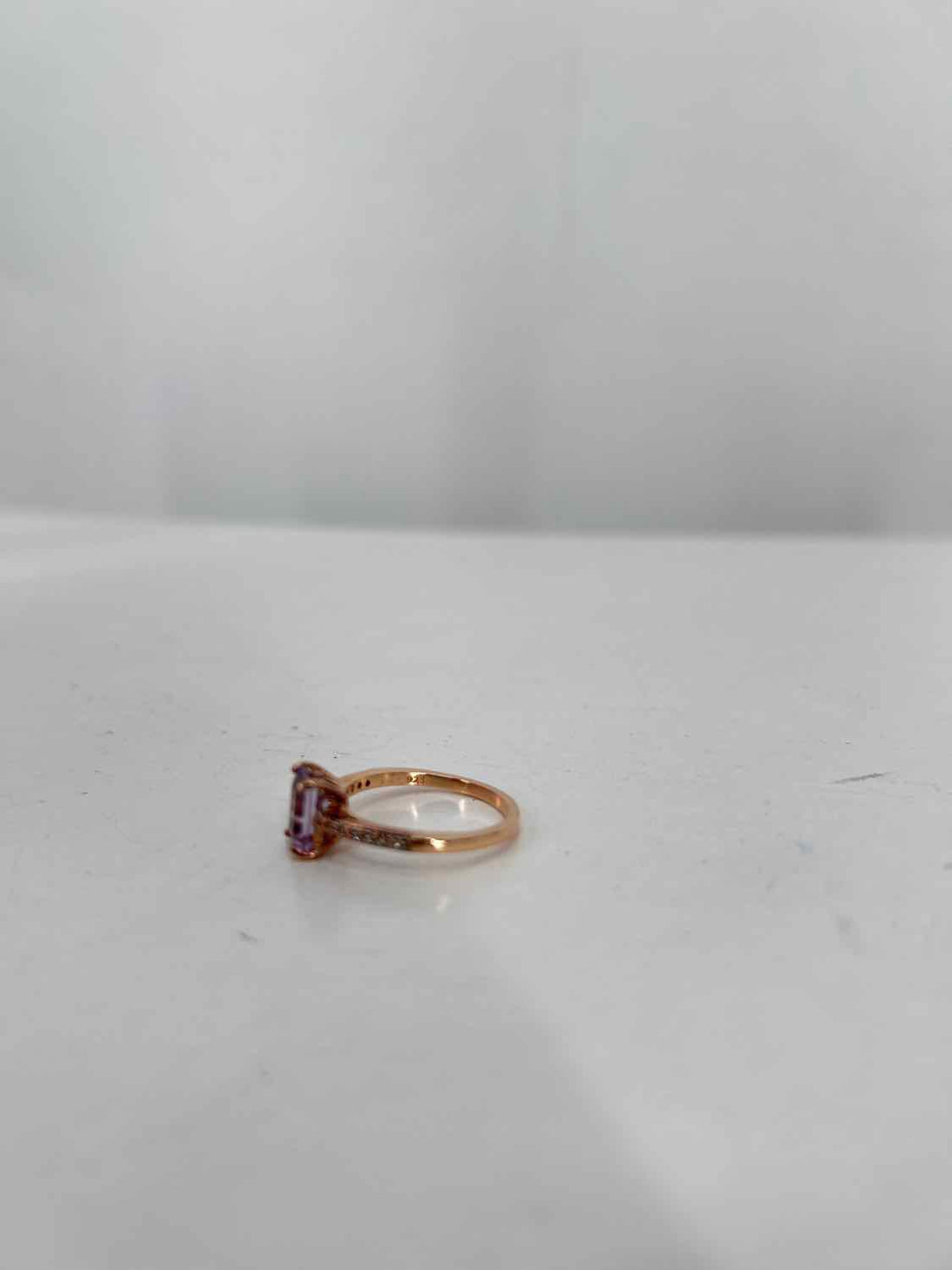 No Brand Name Size 6 925 Amethyst Rose Gold Ring