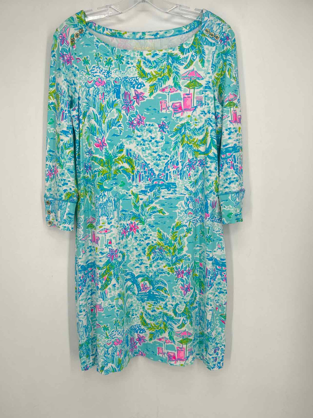 Lilly Pulitzer M Light Blue Print Lilly Pulitzer Dress