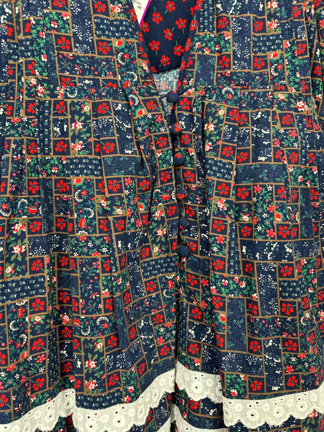 Hunter Bell Size S Navy Floral Dress