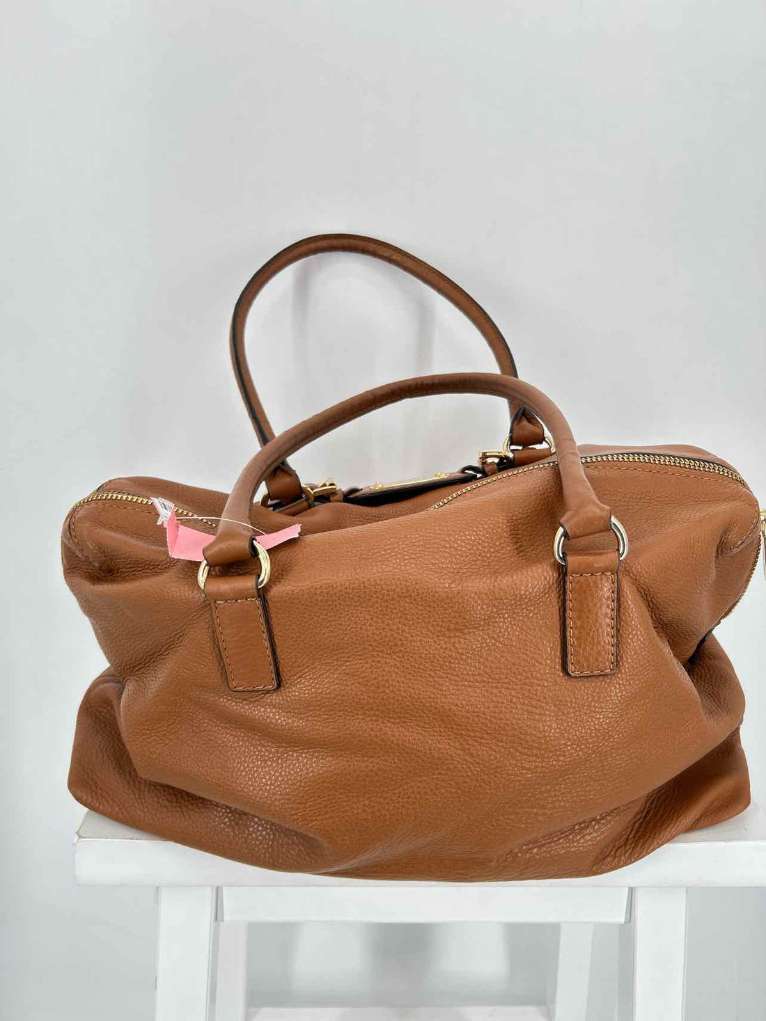 Michael Kors Cognac Leather Pre Owned Tote