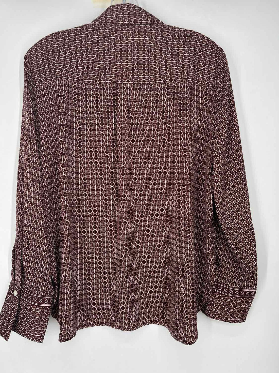 Max Studio Size M Maroon Print NWT Long Sleeve