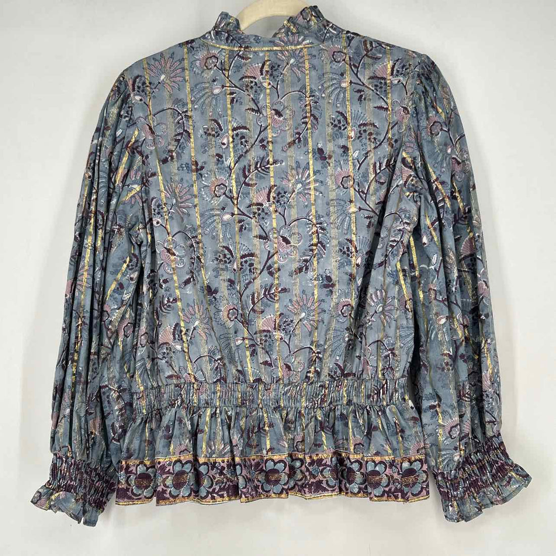 Clara The Label M Blue & Purple Floral New Boutique Top