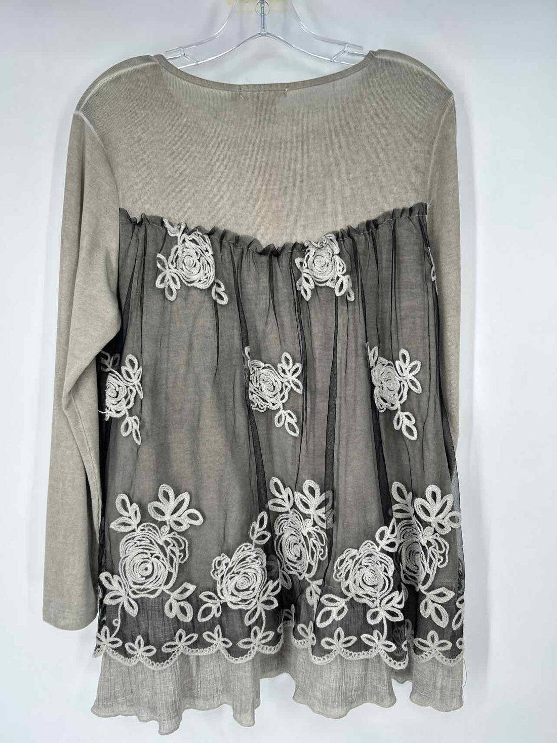 Feratelli Size S Gray Long Sleeve