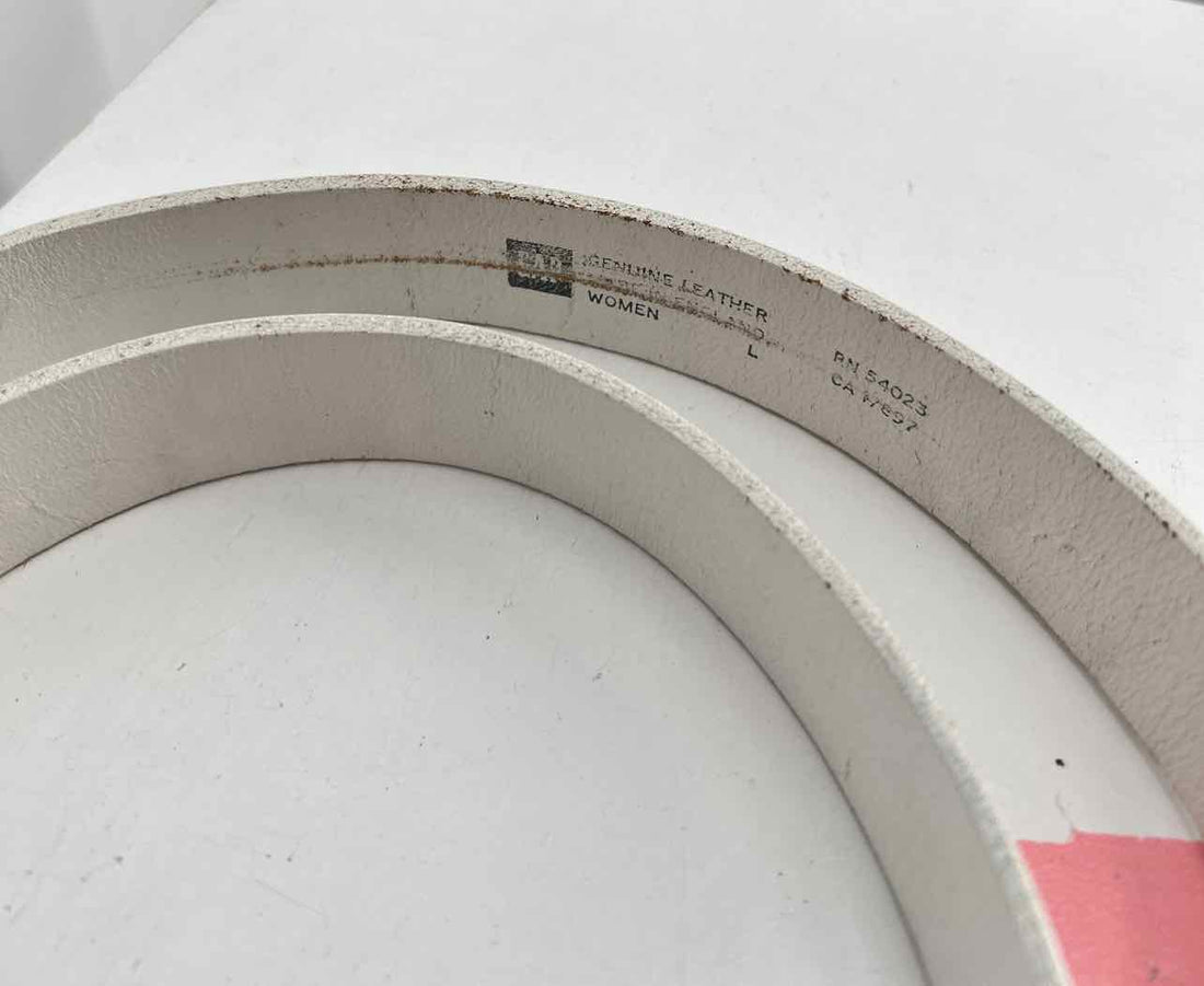 Gap Size L Leather White Belts