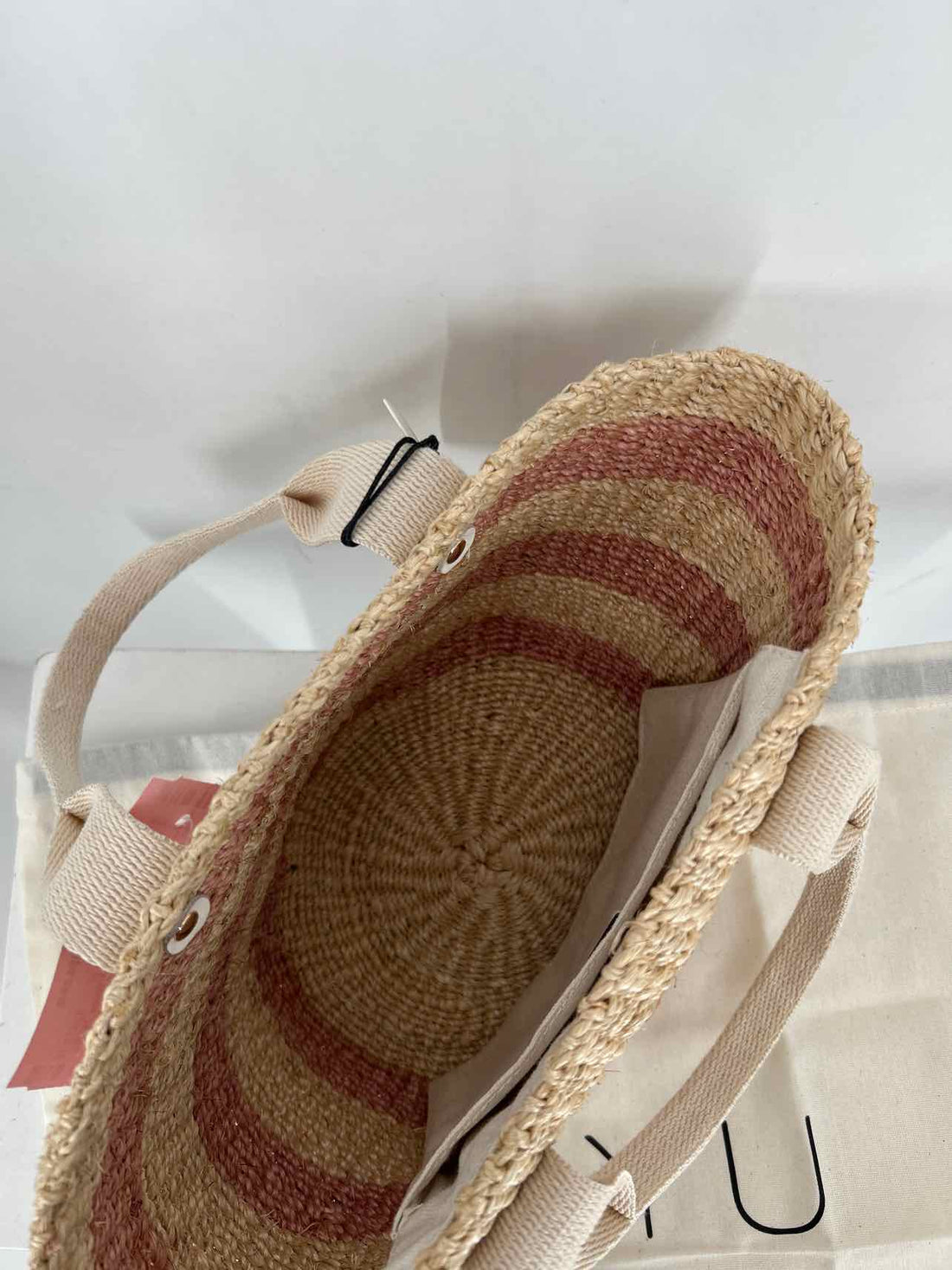 Kayu Natural Striped Straw NWT Purse