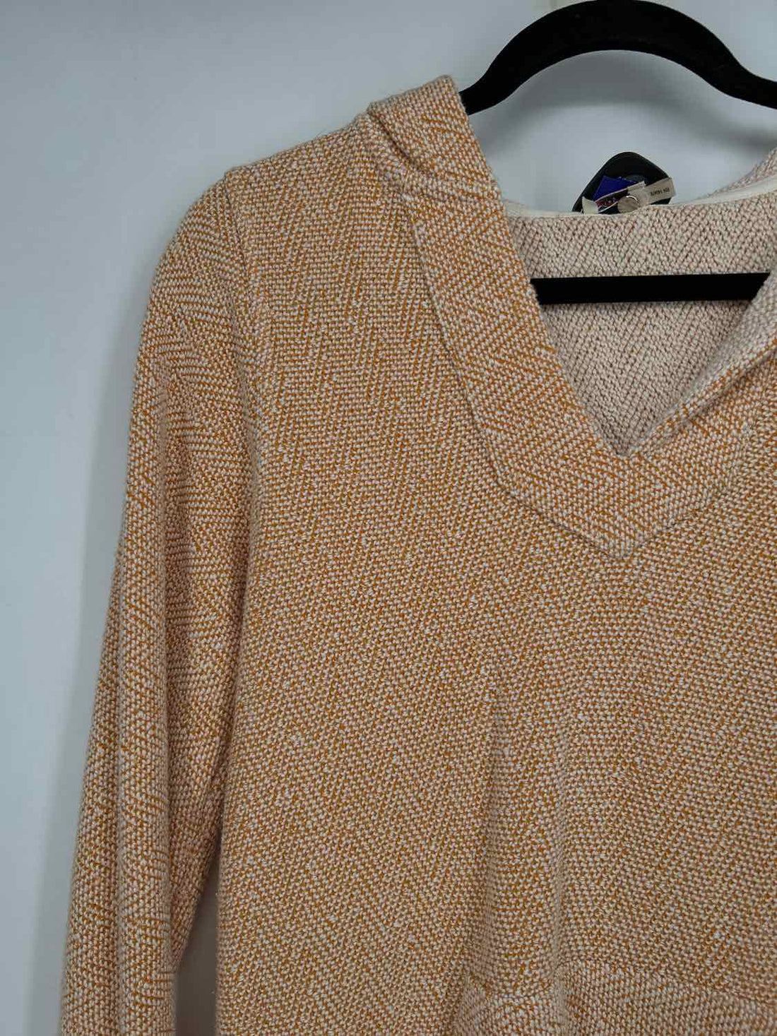 Faherty Size S Rust & White Hoodie