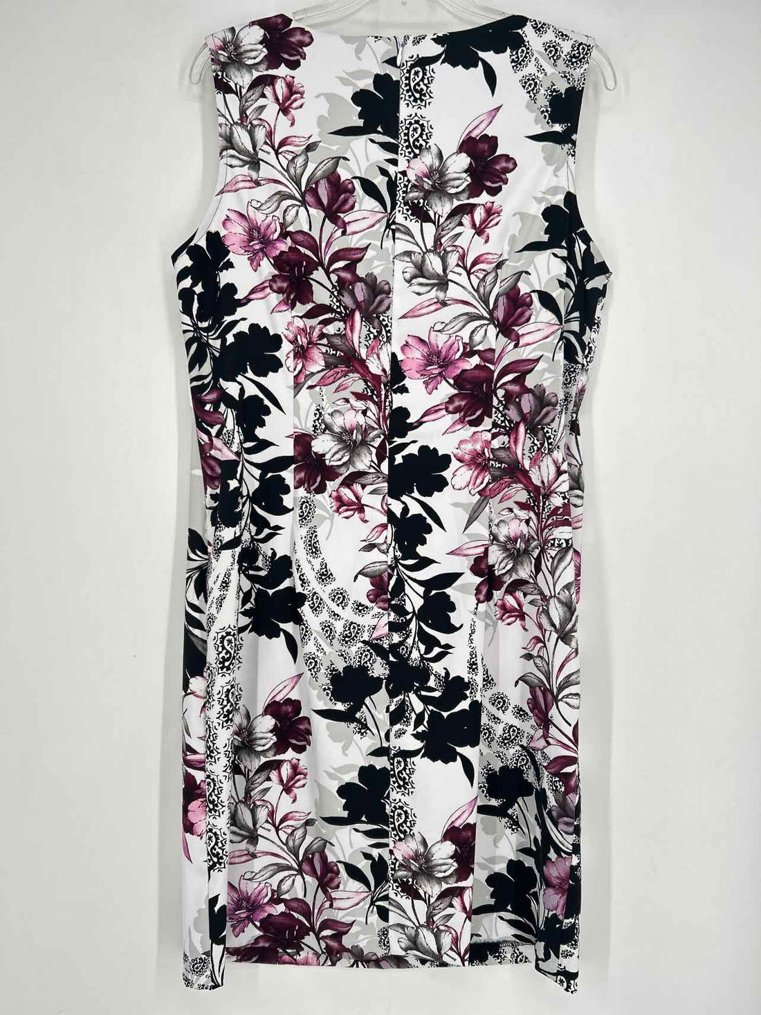 Connected Size 14 Black Print Sleeveless Dress