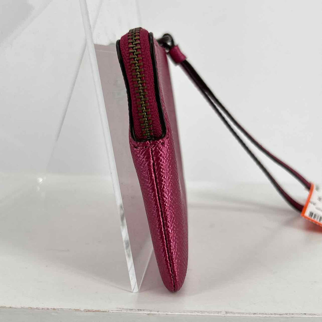Coach Metallic Pink Pebbled Leather Wallet