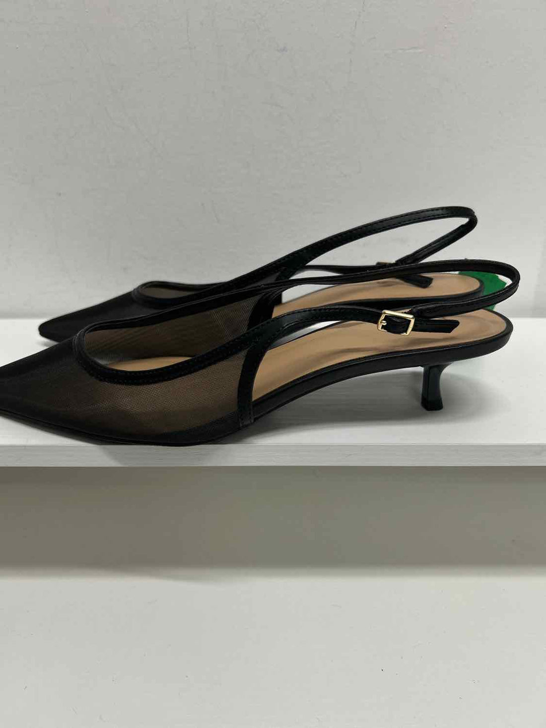 INC Women Size 8.5 Black Mesh Heels