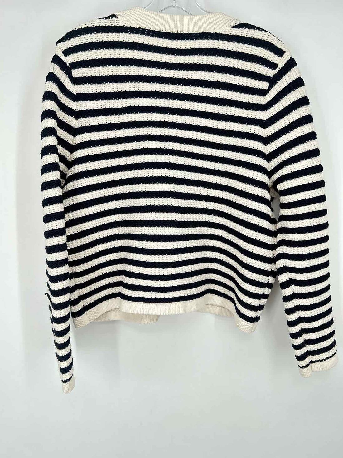 Talbots Size XLP Cream & Black Print Cardigan