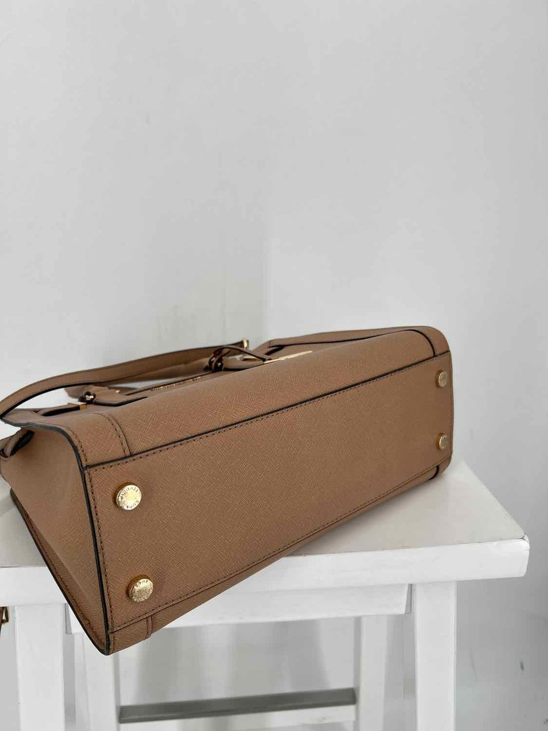 Michael Kors Brown Saffiano Leather Crossbody