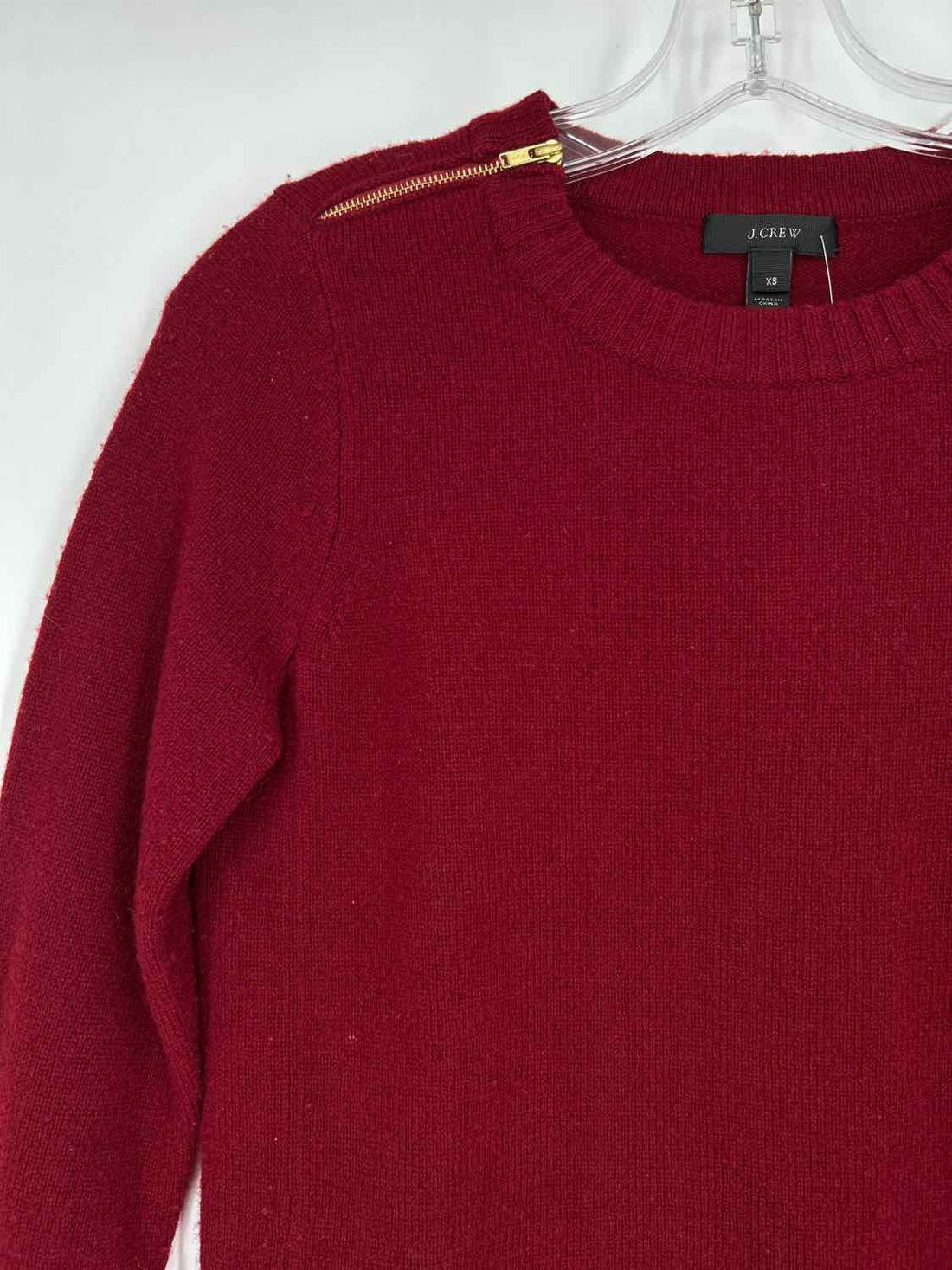 J Crew Size XS Red Wool Sweater