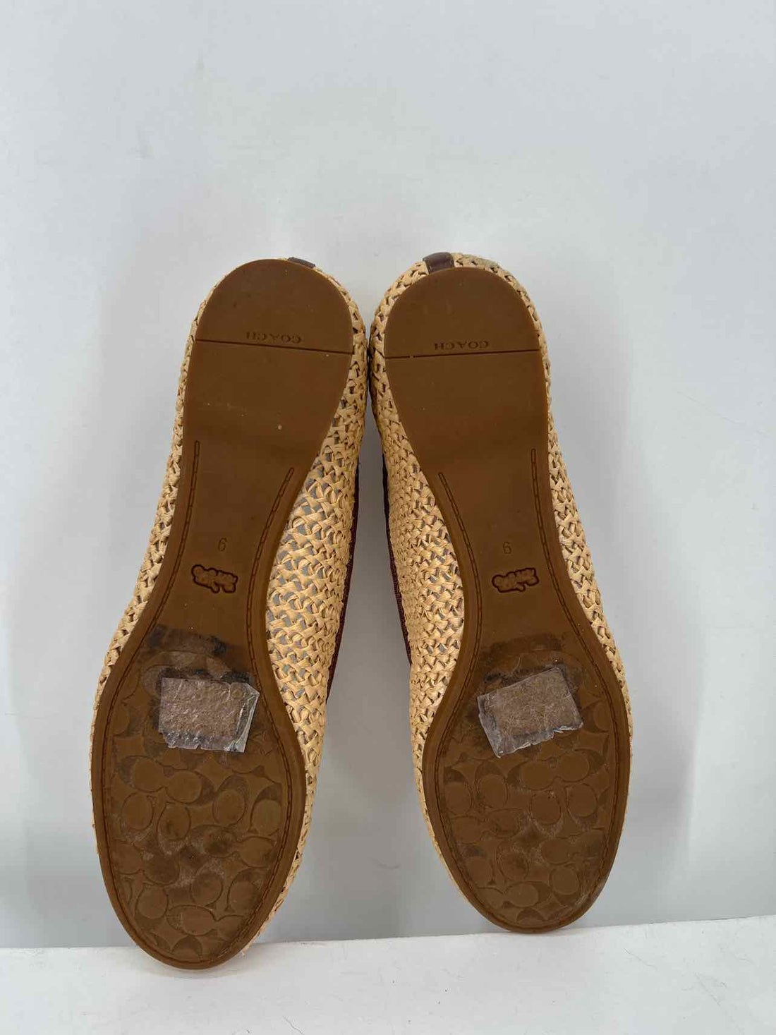 Coach Women Size 9 Raffia Flats