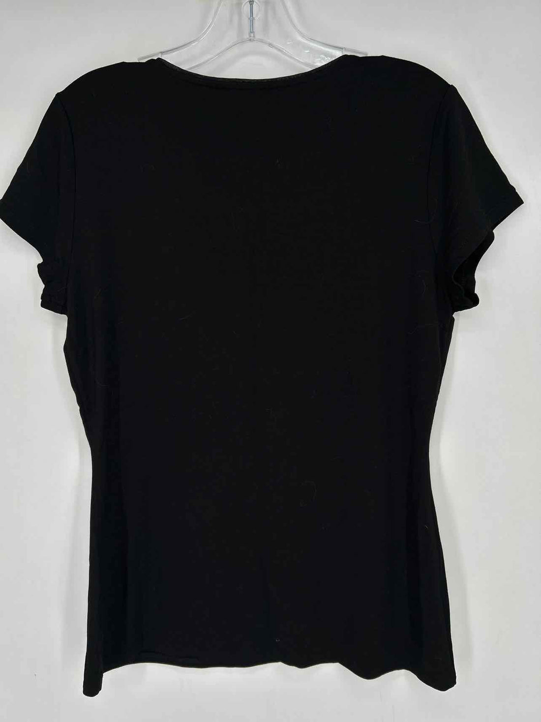 White House Black Market Size M Black & White Sequined NWT Short Sleeve