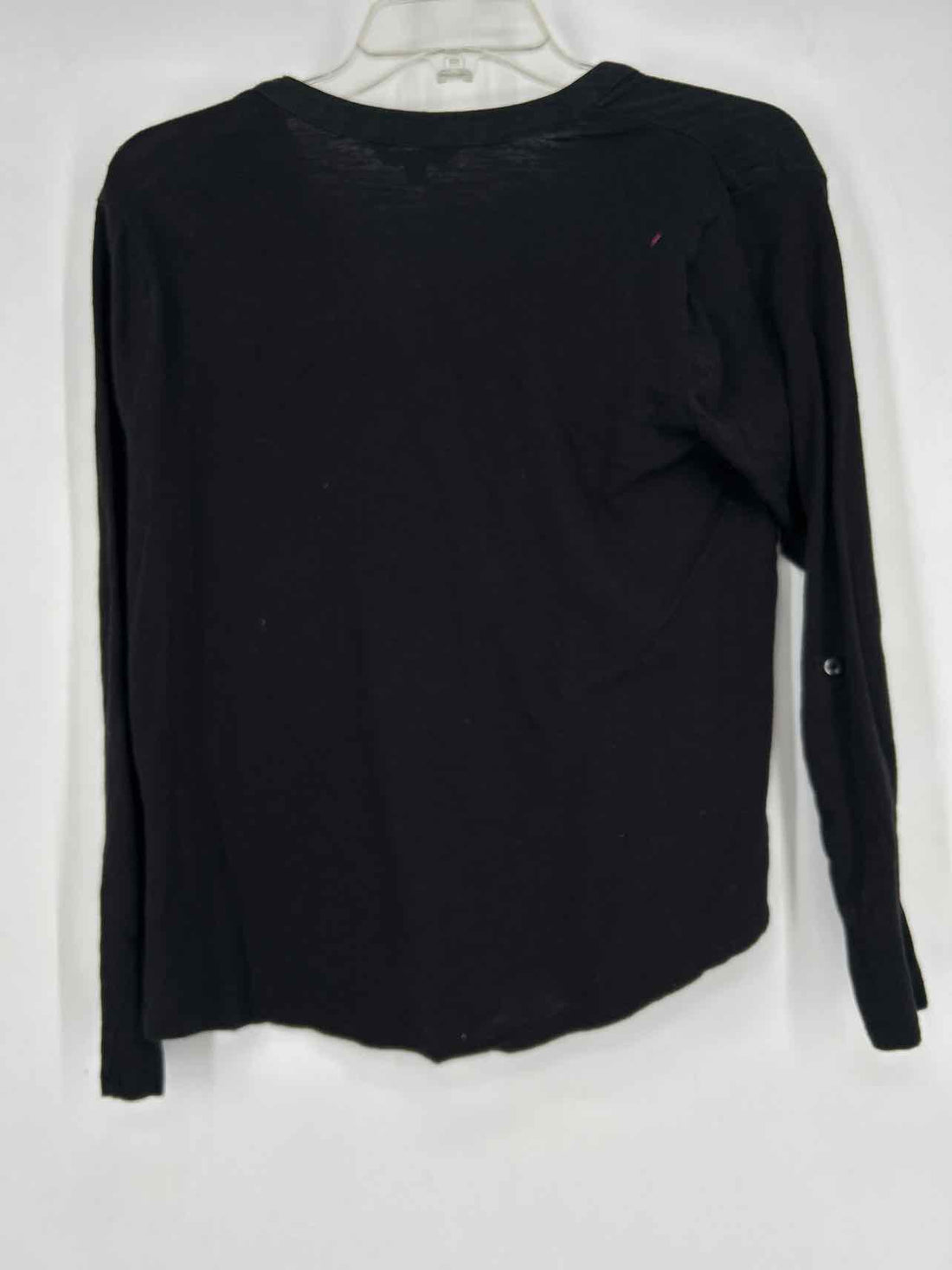 Lucky Brand Size S Black Gauze Long Sleeve