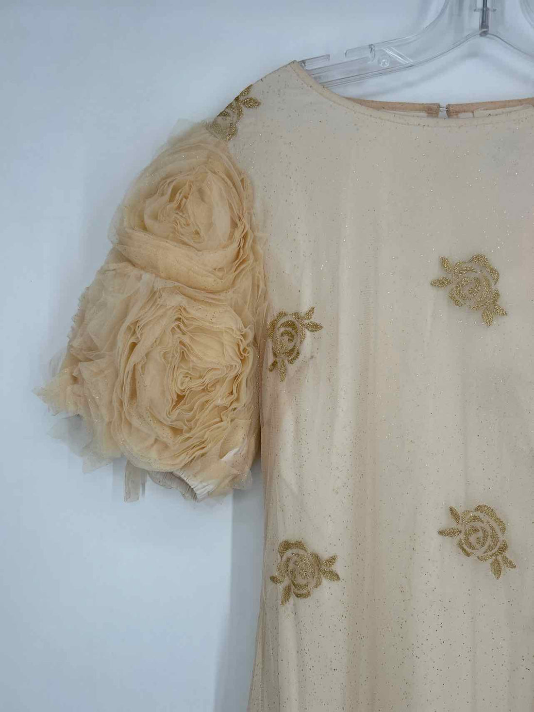 Let Me Be By Anthropologie Size M Cream Mesh NWT Maxi