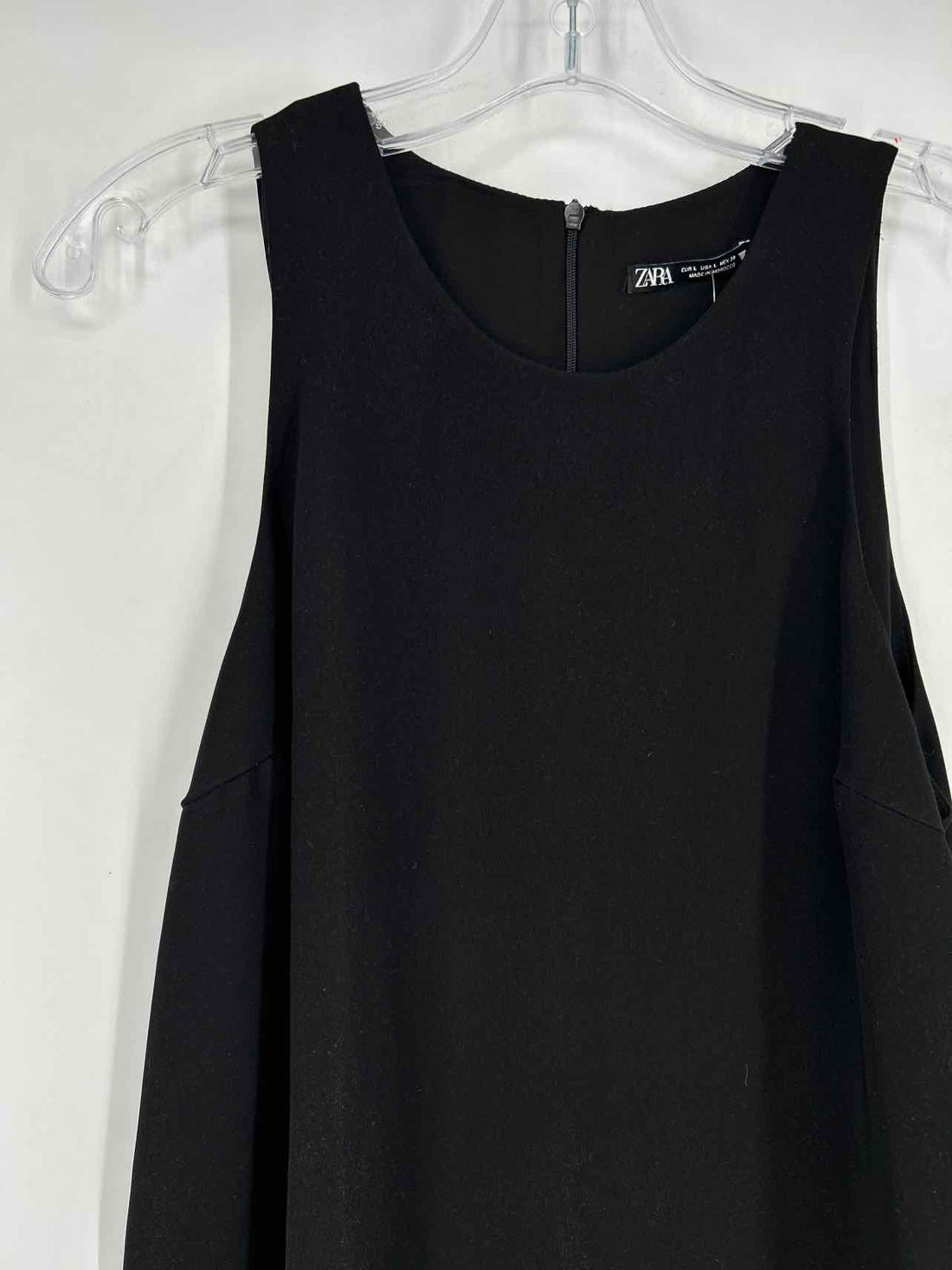Zara Size L Black Sleeveless Rompers