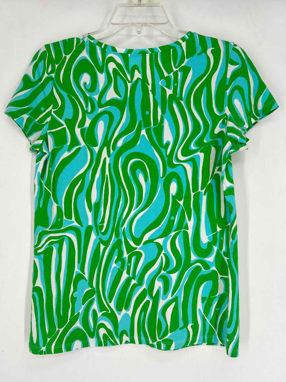 Lilly Pulitzer M Green Blue & White Lilly Pulitzer Top