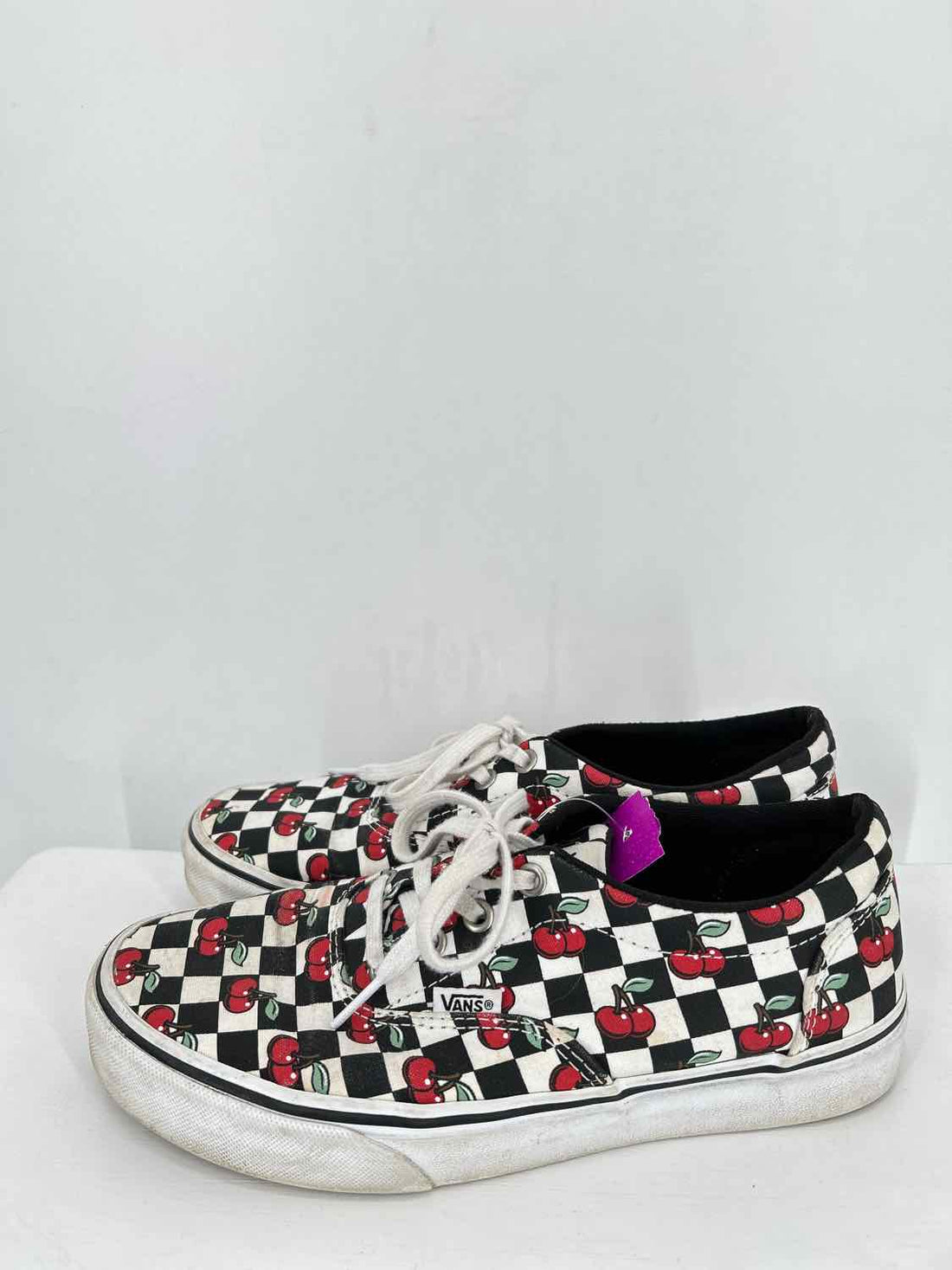 Vans Women Size 8 Checkered Cherry Sneakers