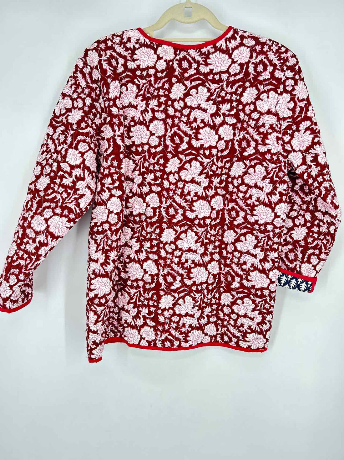 ZZ Size S Brown & White Floral Quilted Jacket