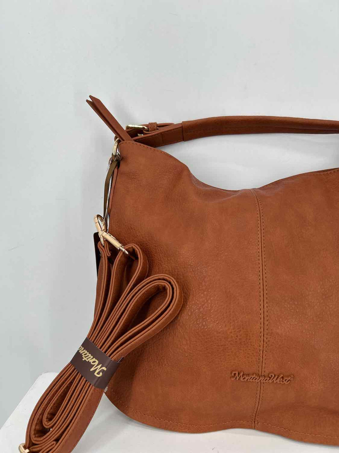Montana West Cognac Faux Leather NWT Shoulder