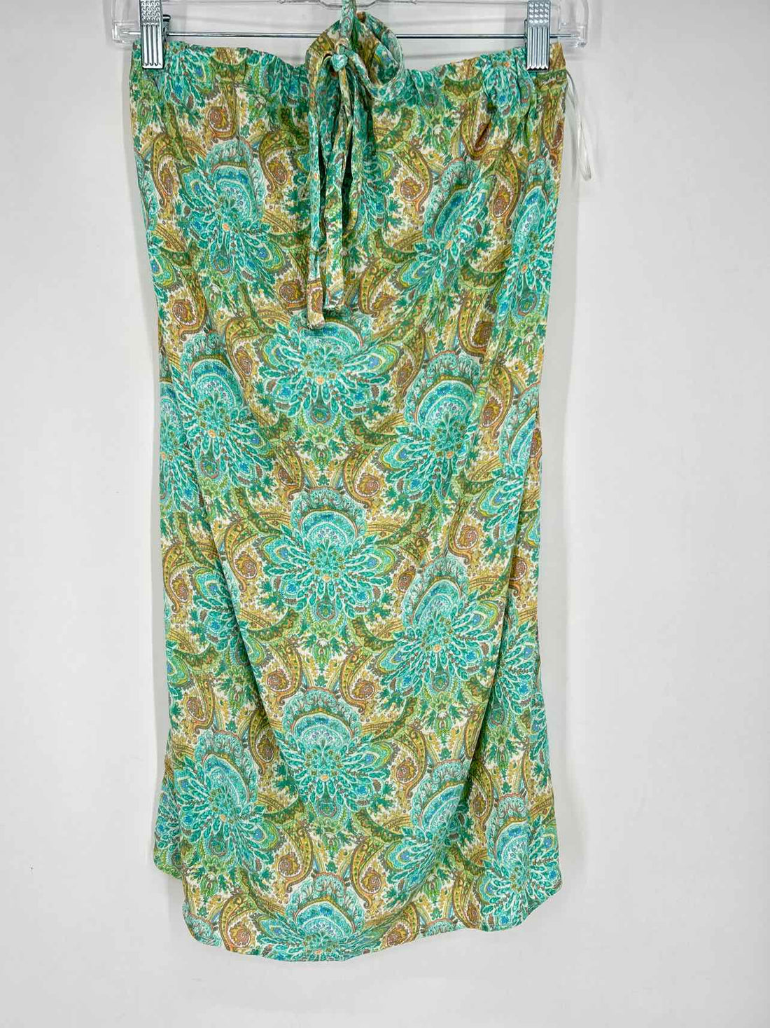 Oneil Size XS Turquoise & Yellow Print Dress