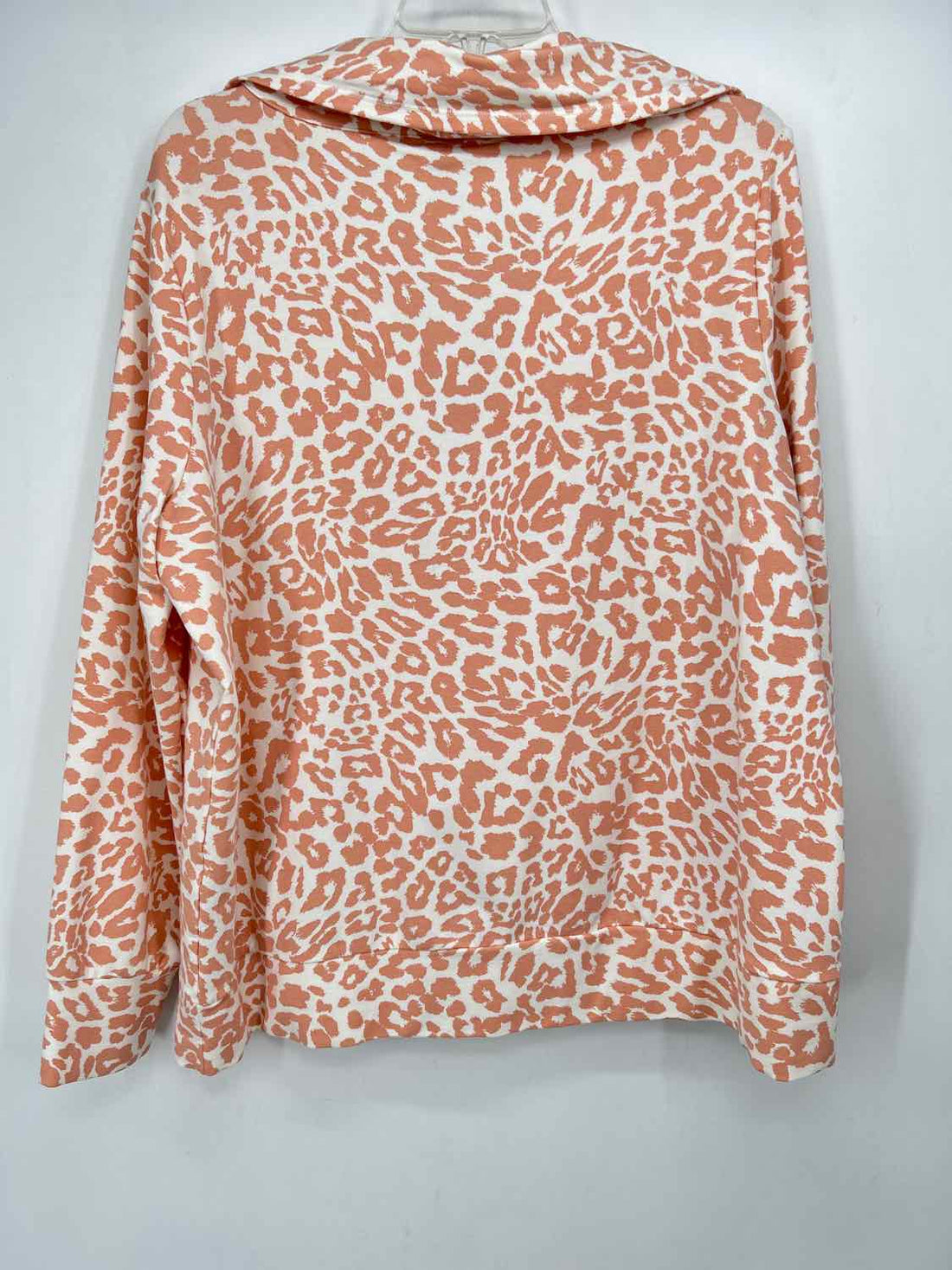Chicos Size 2(12) White & Coral Sweatshirt